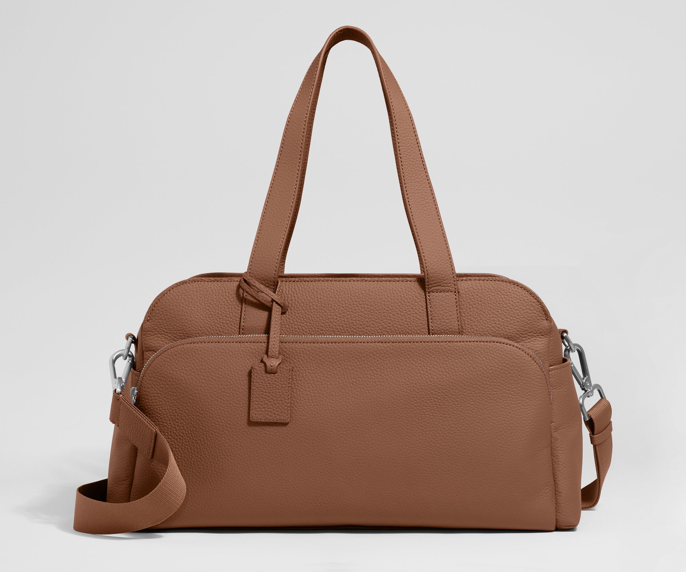 away-leather-duffle-sac-voyage-cuir-noir-weekend image 2