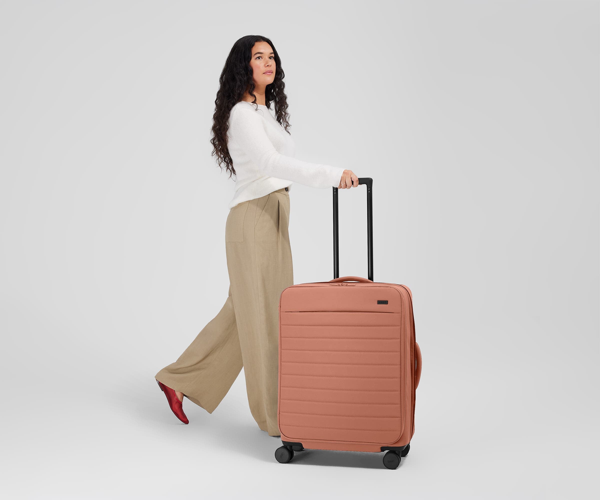 away-softside-medium-valise-soute-clay-pink-souple image 4