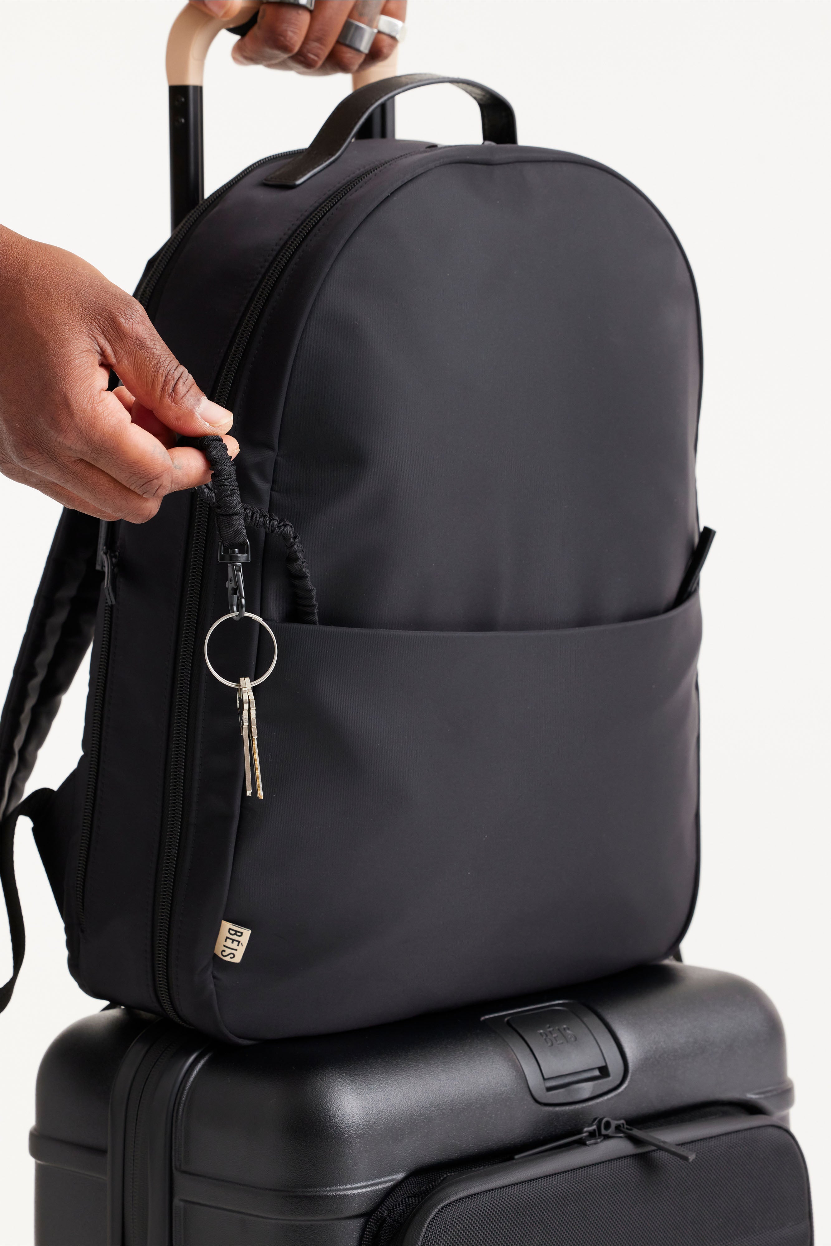 beis-commuter-backpack-sac-dos-ordinateur-noir image 8