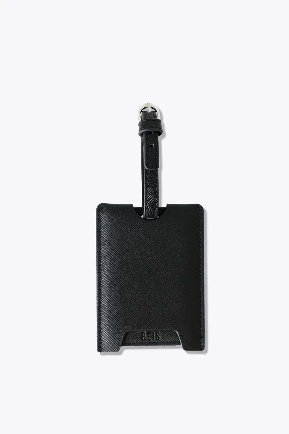 beis-the-luggage-tag-tiquette-bagage-noir-cache-adresse image 1