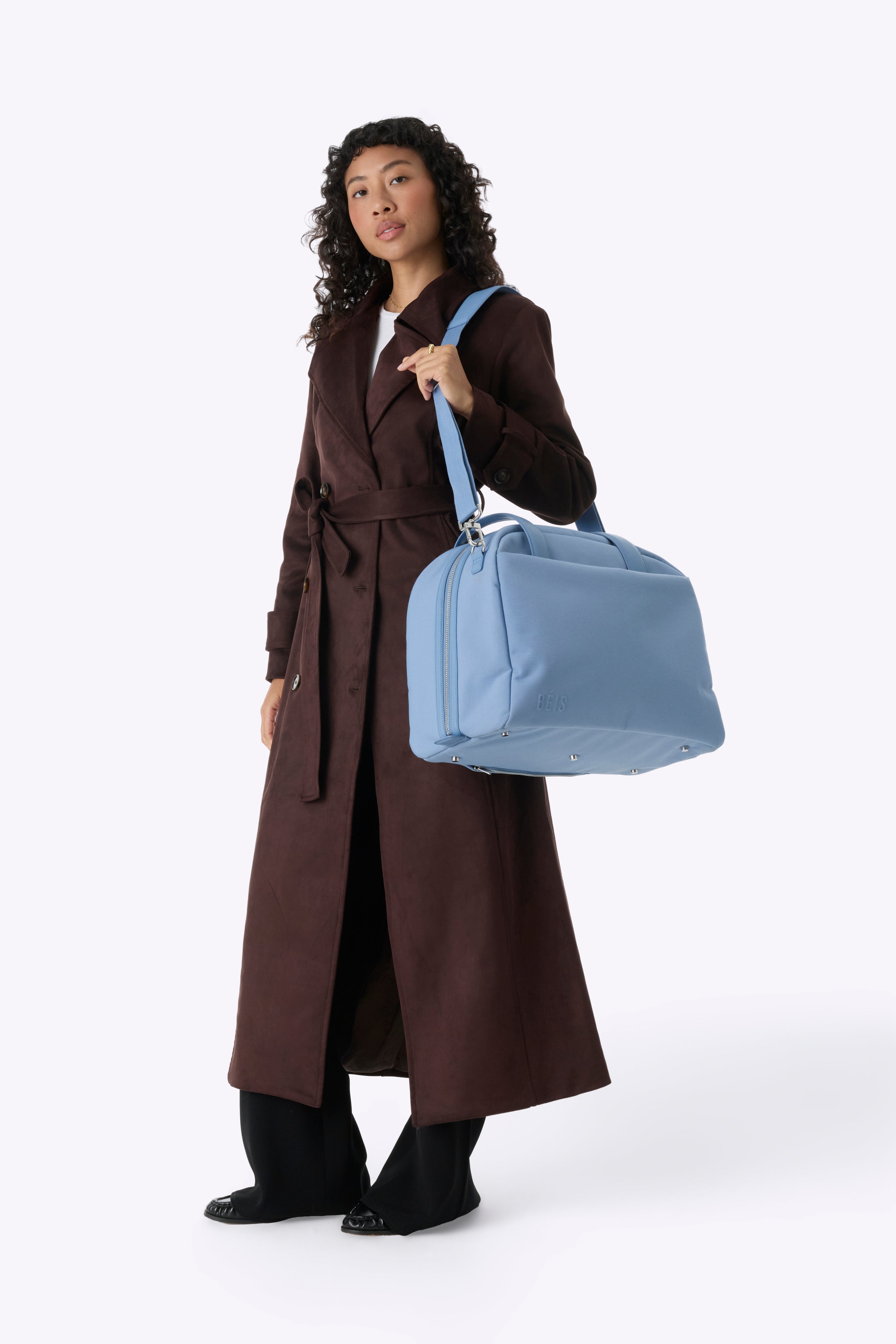 beis-duffle-sac-polochon-dusty-blue-bagage-cabine image 6