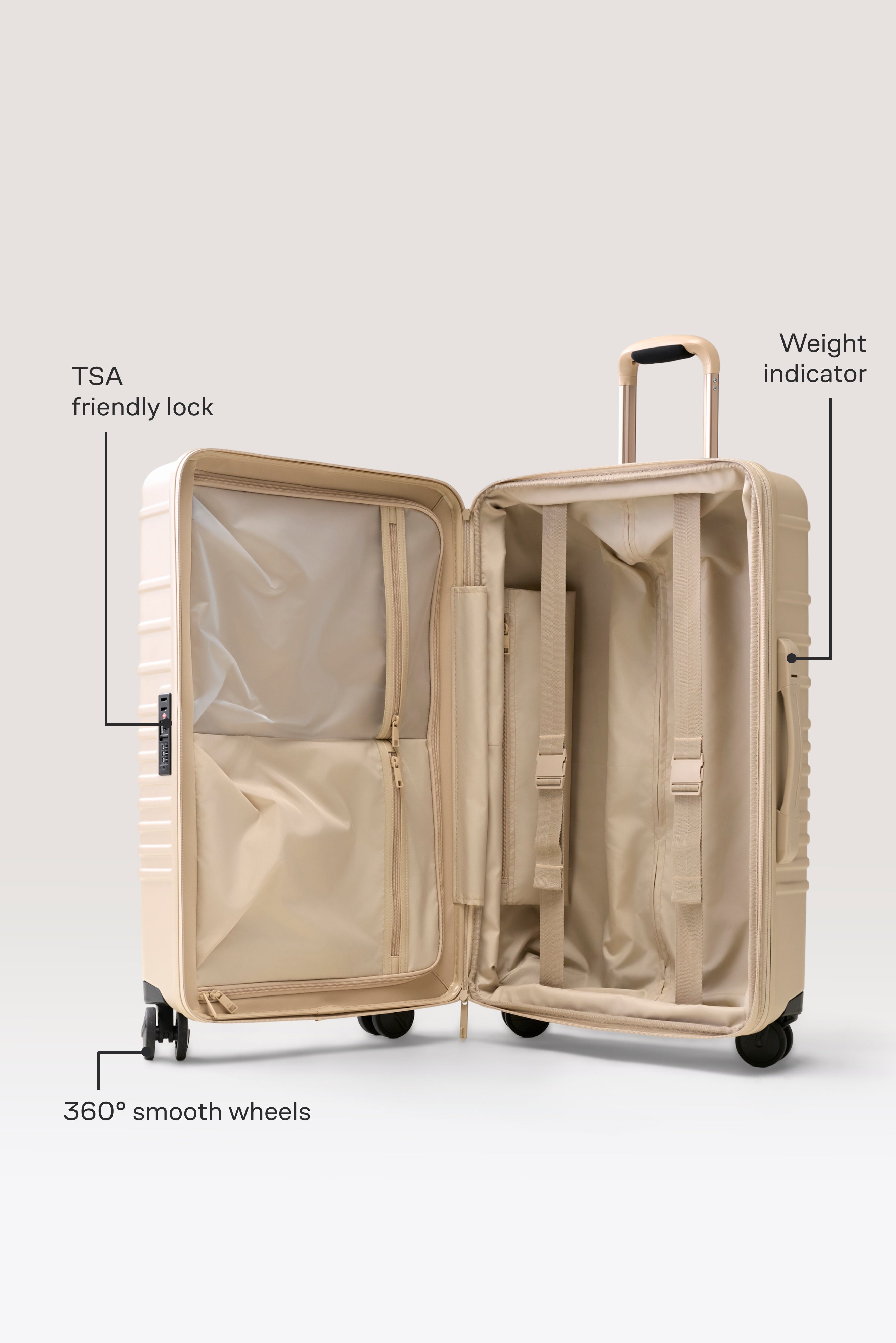 beis-the-medium-check-in-roller-valise-beige-rigide image 2