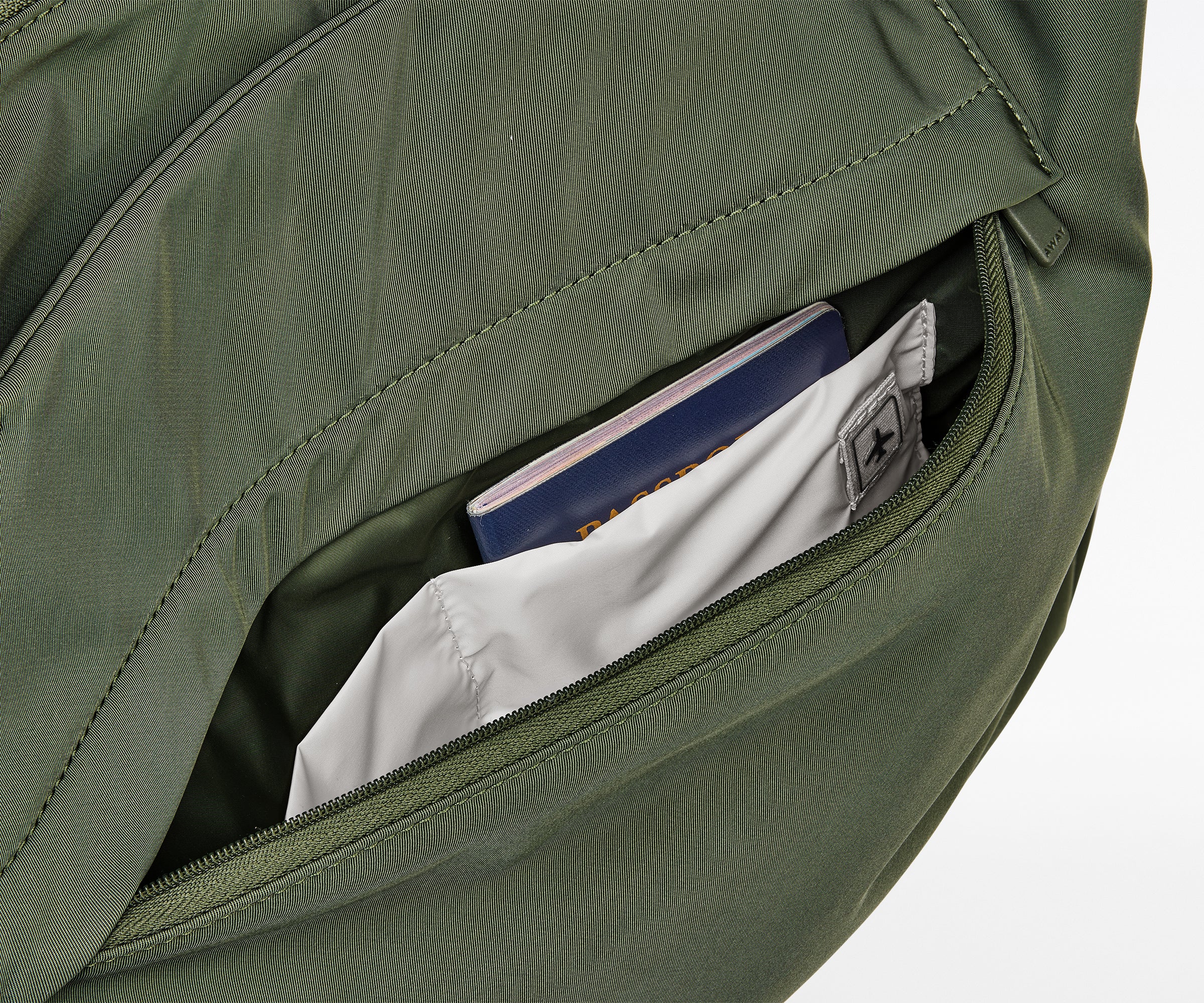 away-featherlight-tote-sac-tote-vert-olive-ordinateur image 5