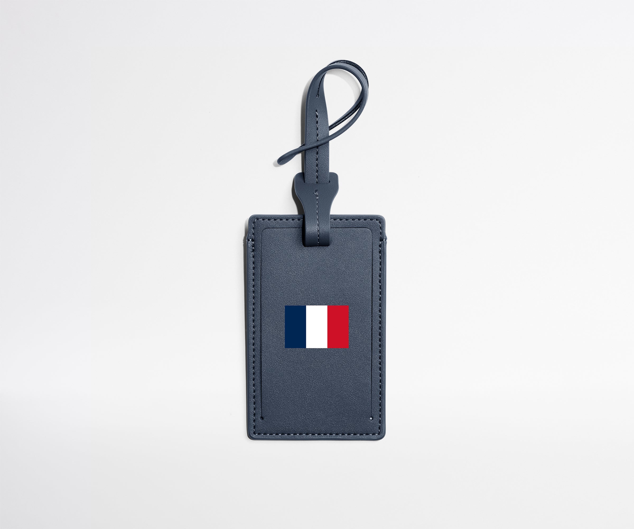 away-match-day-tiquette-bagage-france-drapeau-cuir image 1