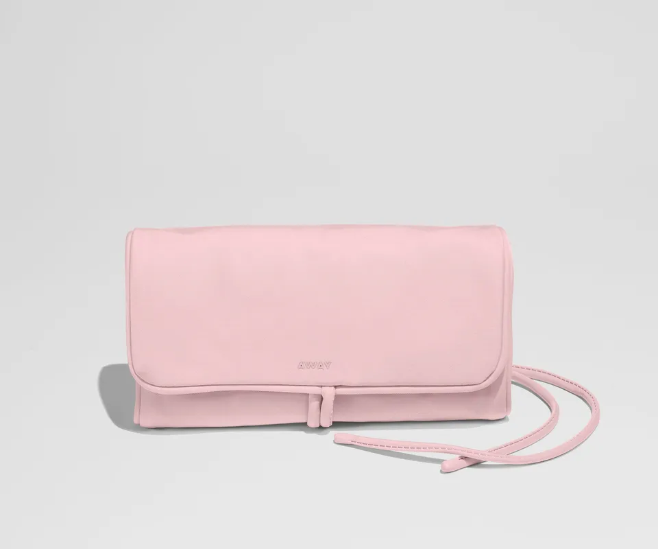 away-featherlight-jewelry-roll-trousse-bijoux-blush-pink-2 image 1