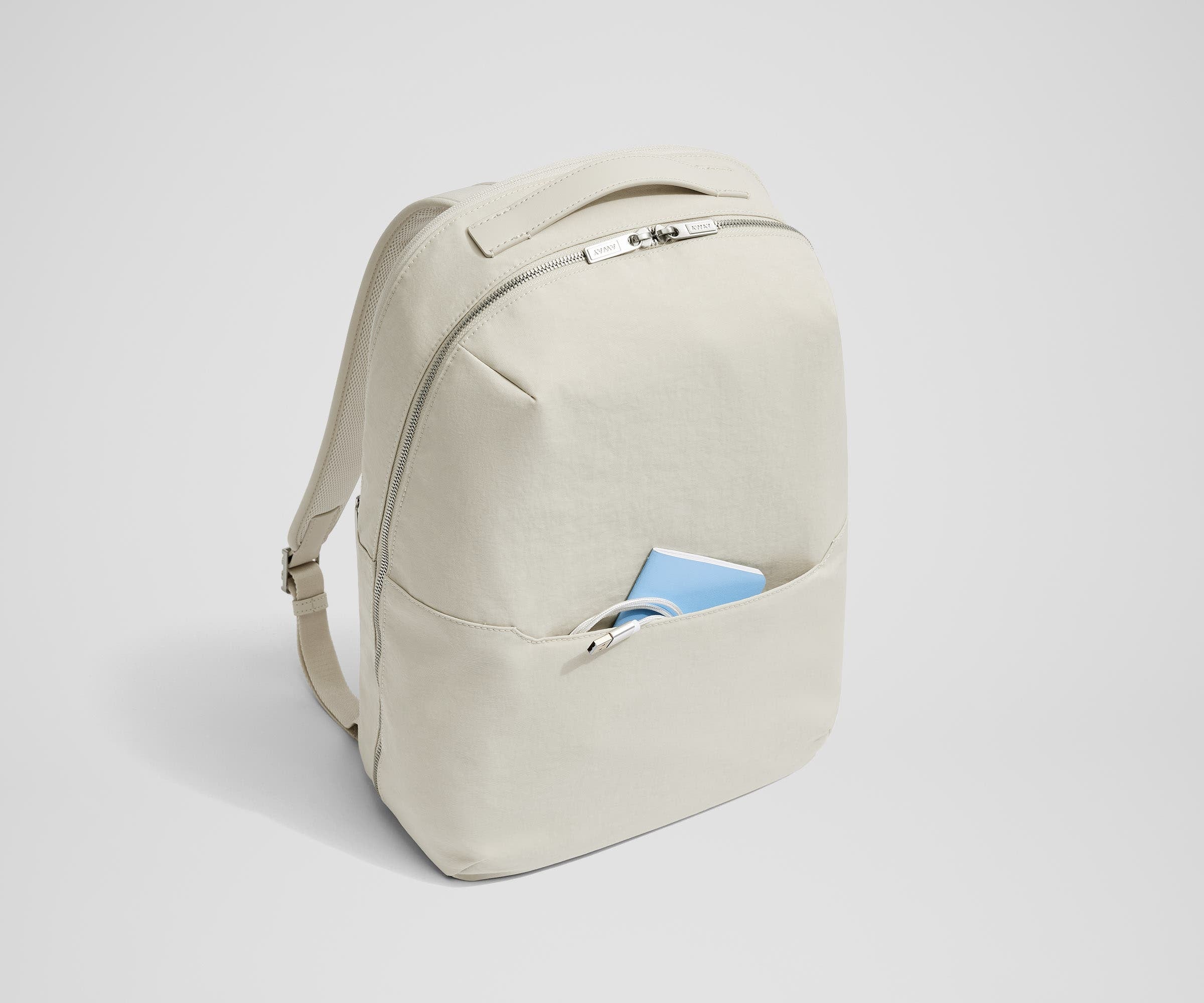 away-everywhere-zip-backpack-sac-dos-salt-white-nylon-textur image 4