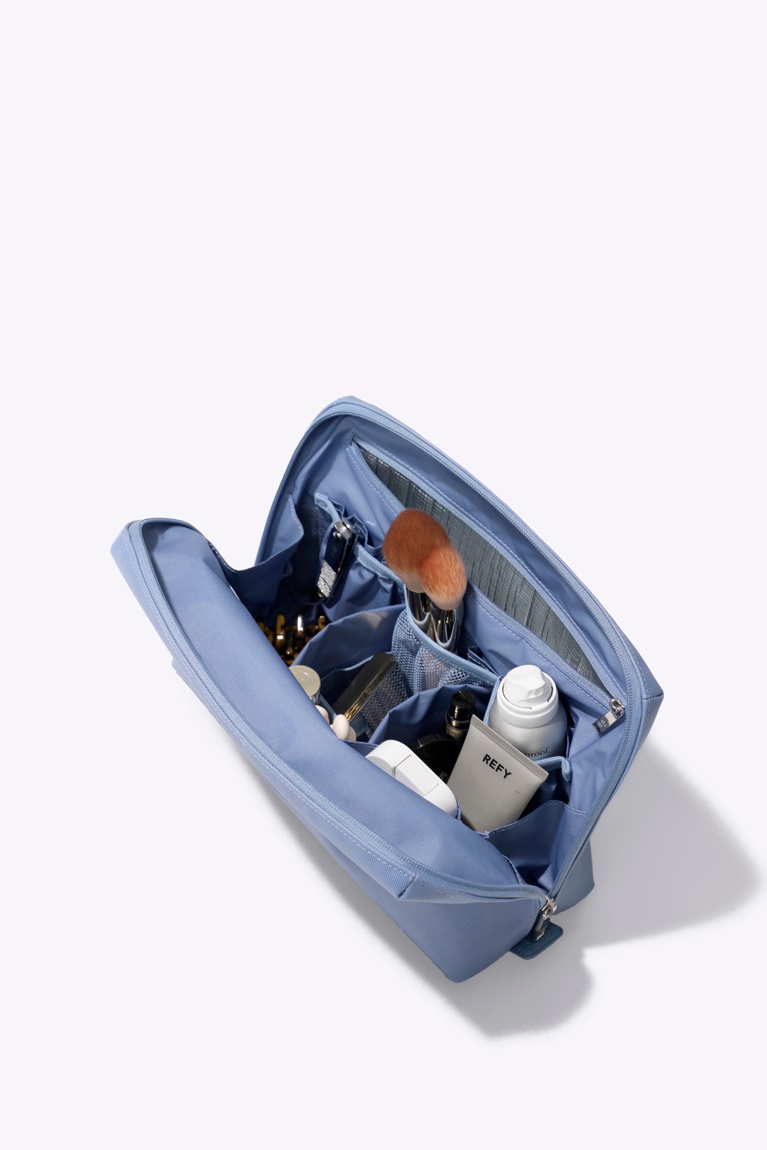 beis-large-cosmetic-pouch-trousse-dusty-blue image 2