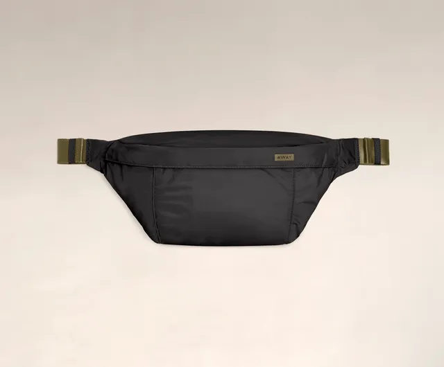 away-packable-sling-sac-banane-teal-pliable image 1