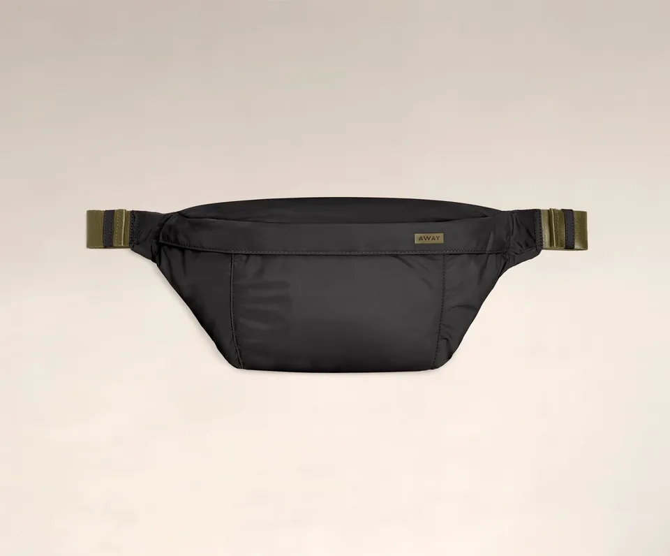 away-packable-sling-sac-banane-teal-pliable image 1