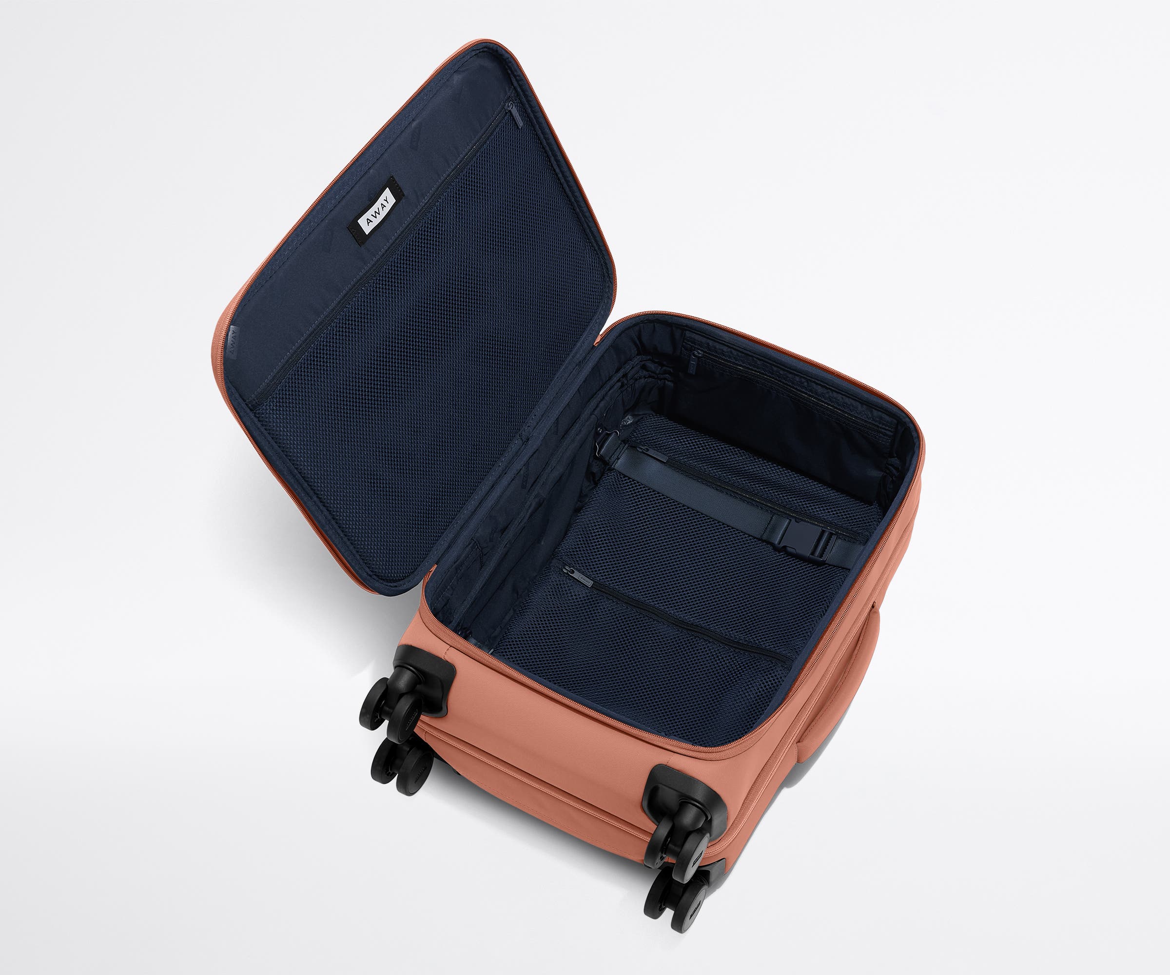 away-softside-carry-on-valise-cabine-clay-pink-souple image 8