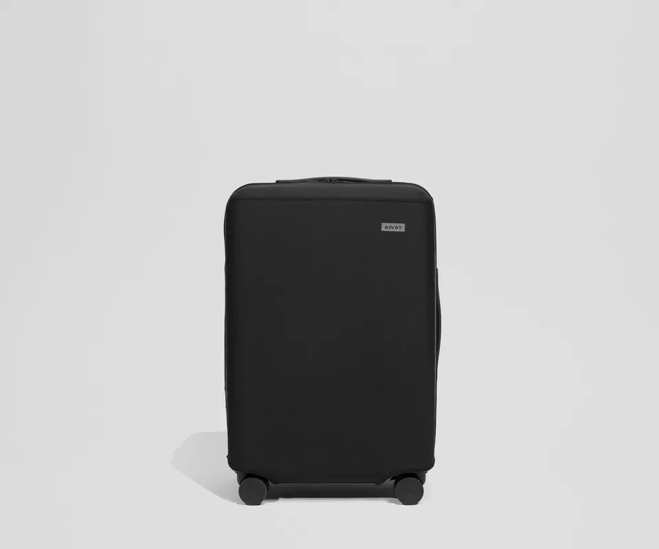 away-fabric-luggage-cover-housse-valise-taille-carry-on-tissu image 1