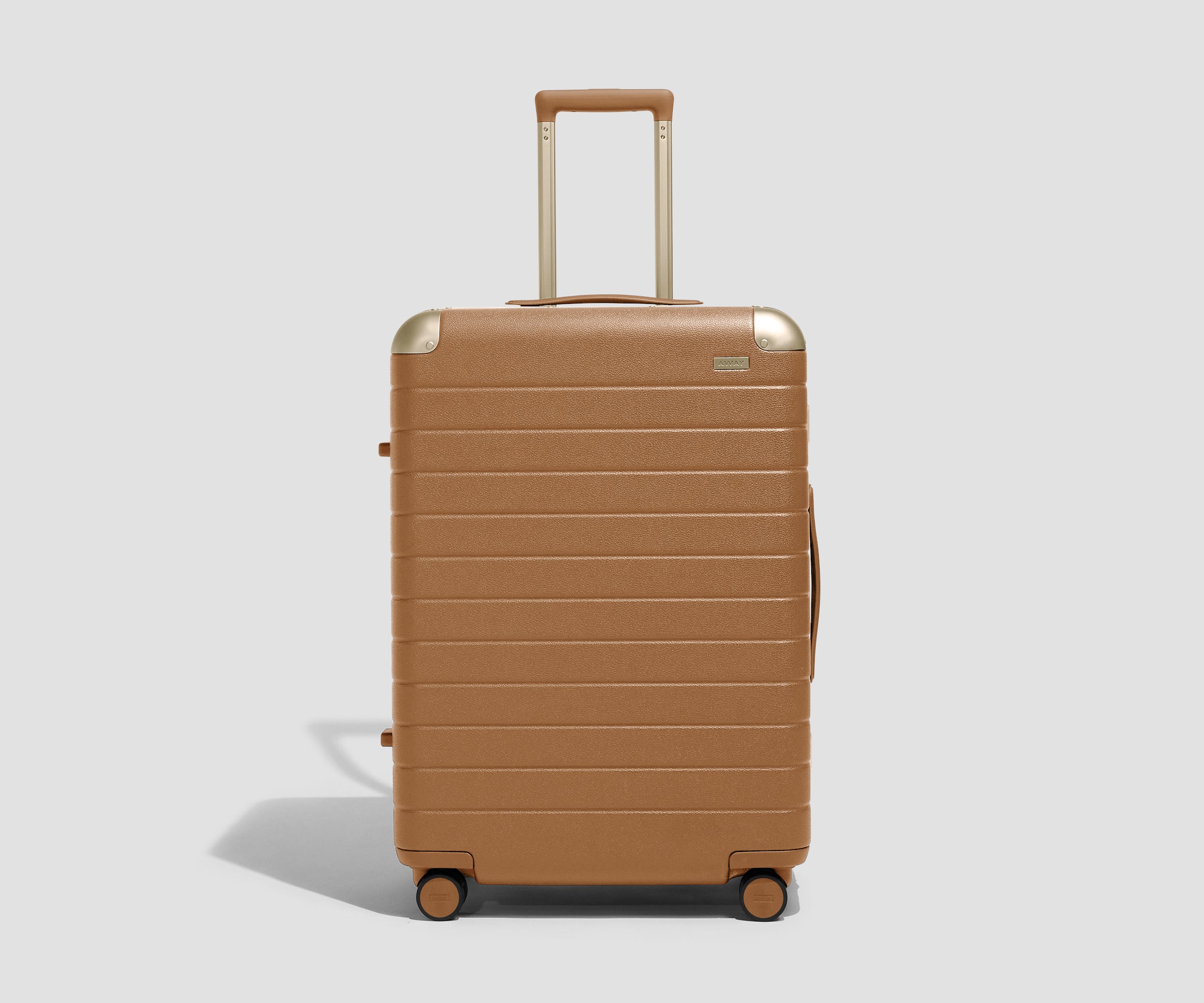 away-aluminum-edge-medium-valise-soute-cognac-aluminium image 2
