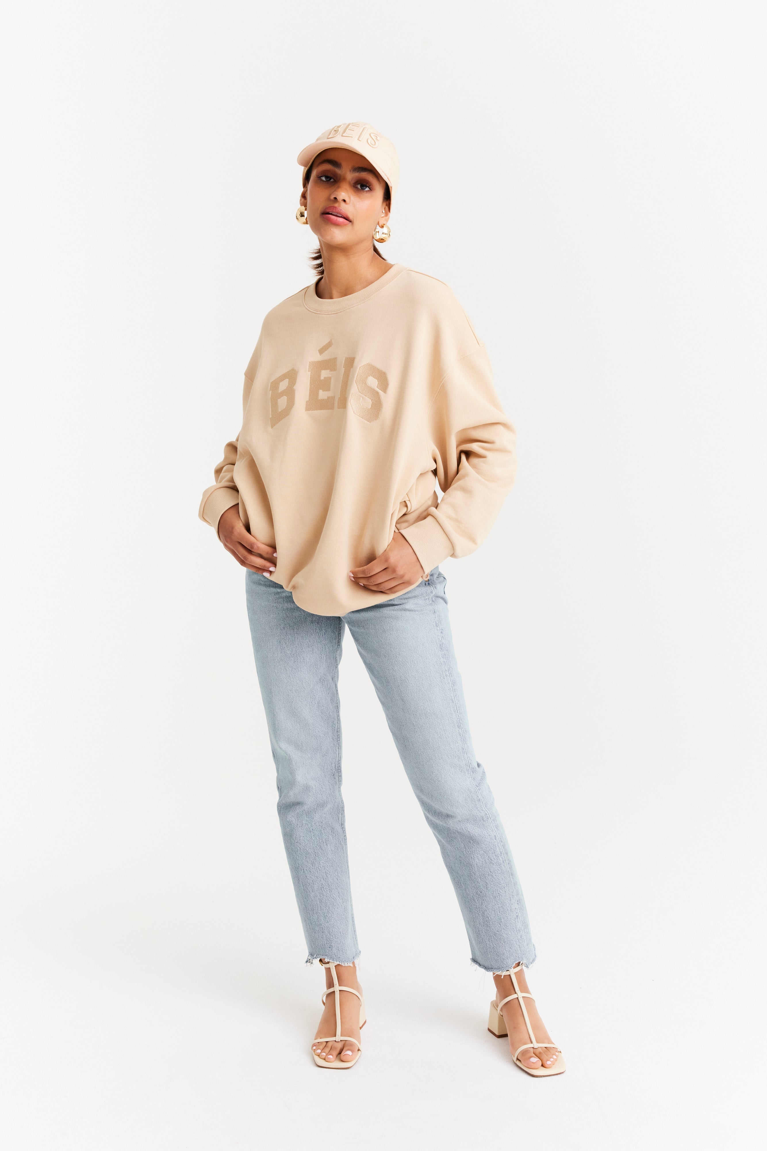 beis-the-sweatshirt-sweat-beige-taille-m-poches-zipp-es image 2