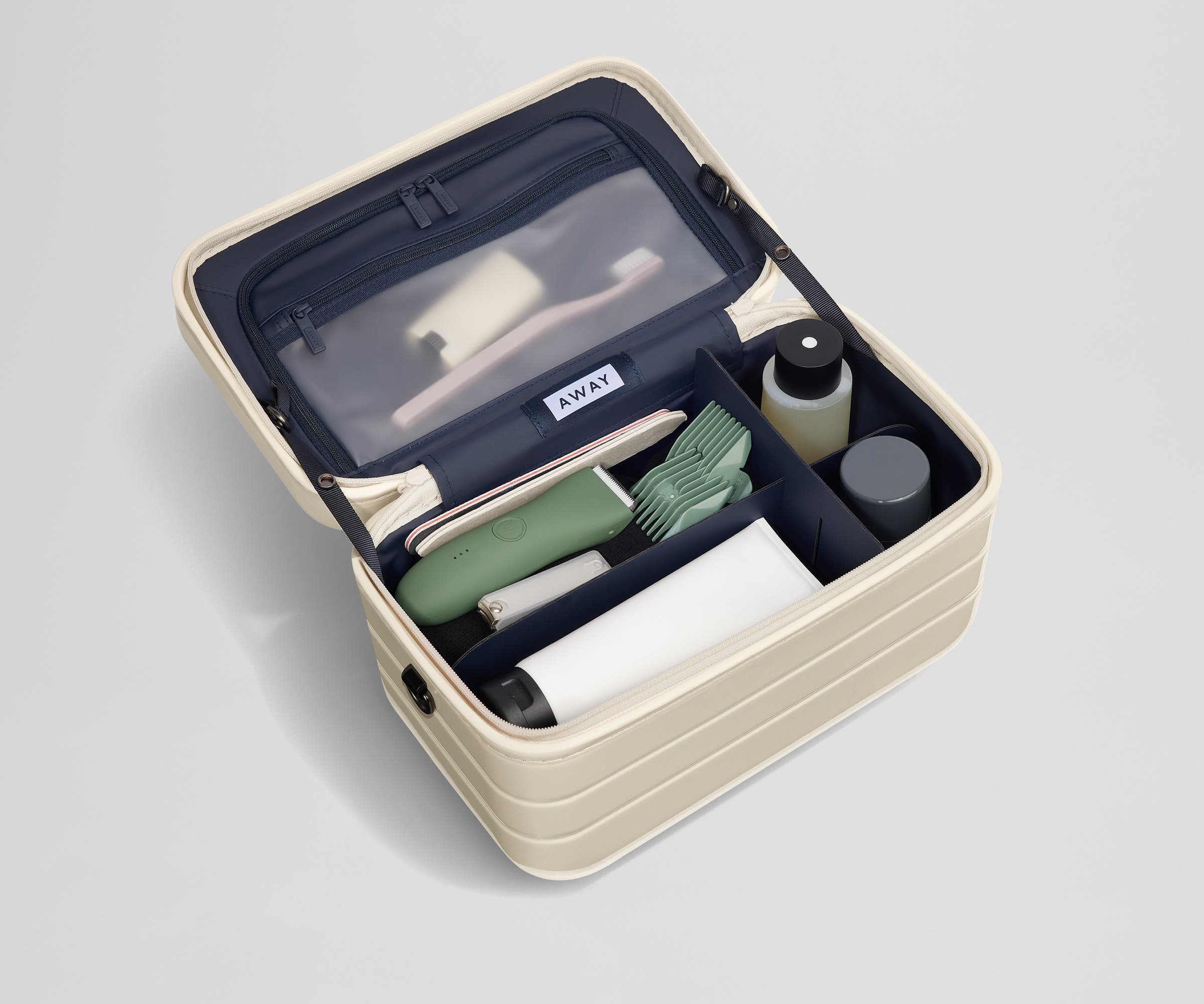 away-train-case-vanity-rigide-salt-white-gloss-polycarbonate image 4