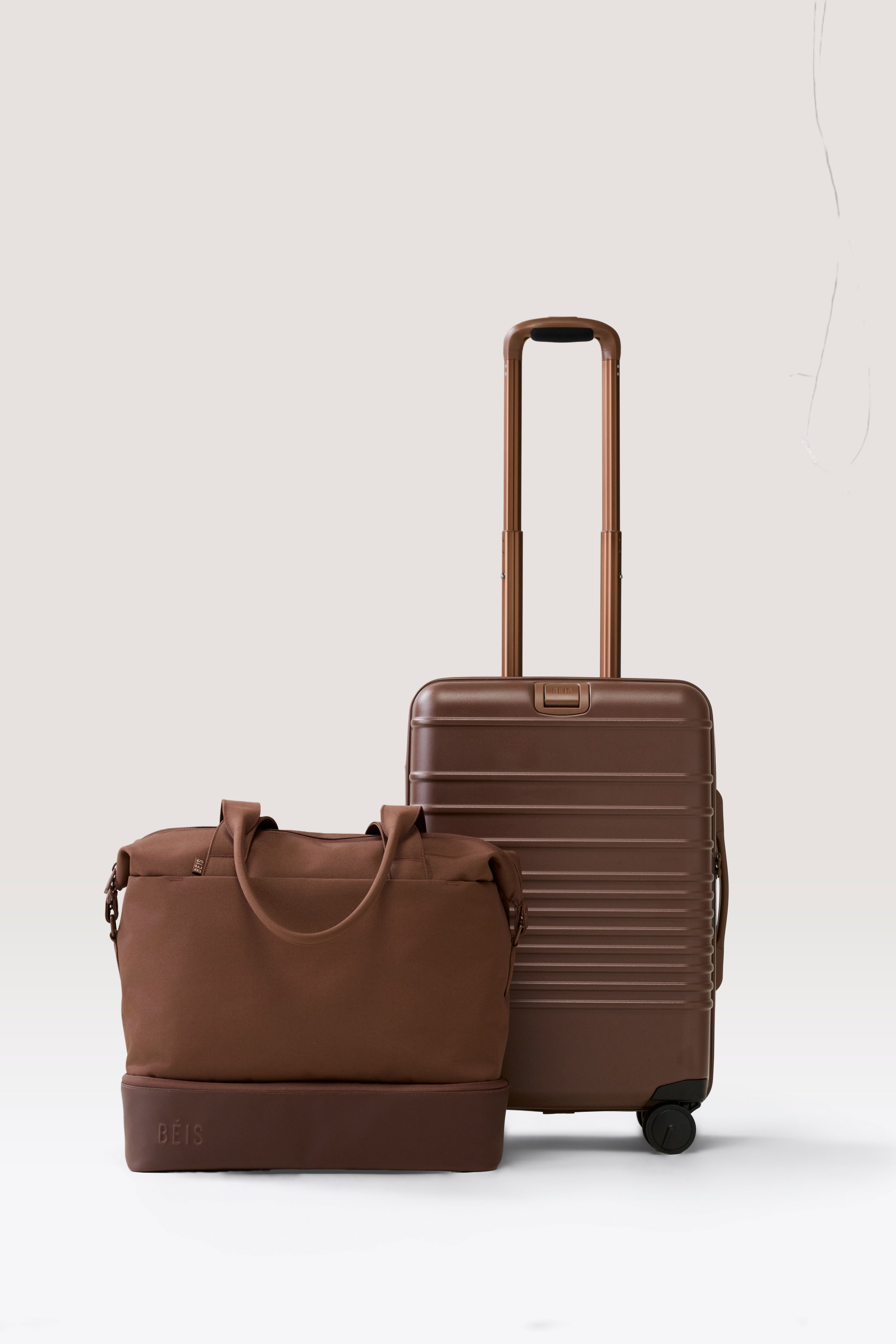 beis-travel-set-carry-on-starter-set-valises-marron-cabine image 6