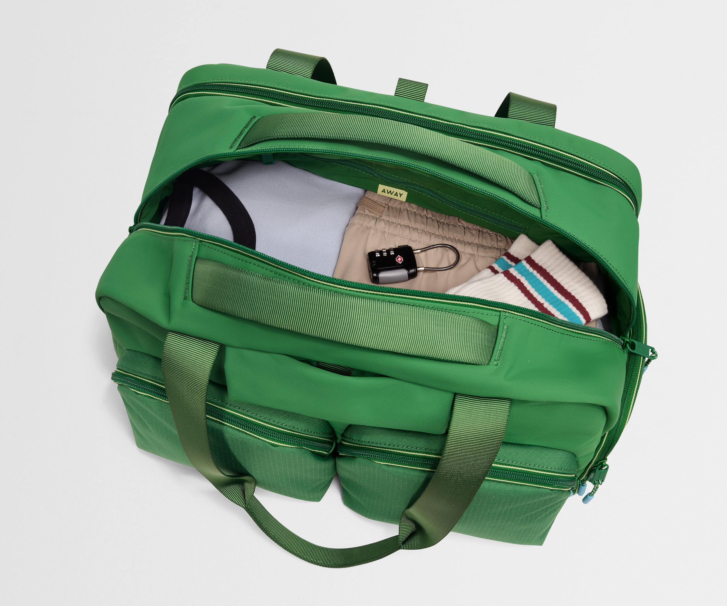 away-gym-bag-sac-de-sport-raquette-clubhouse-green image 6