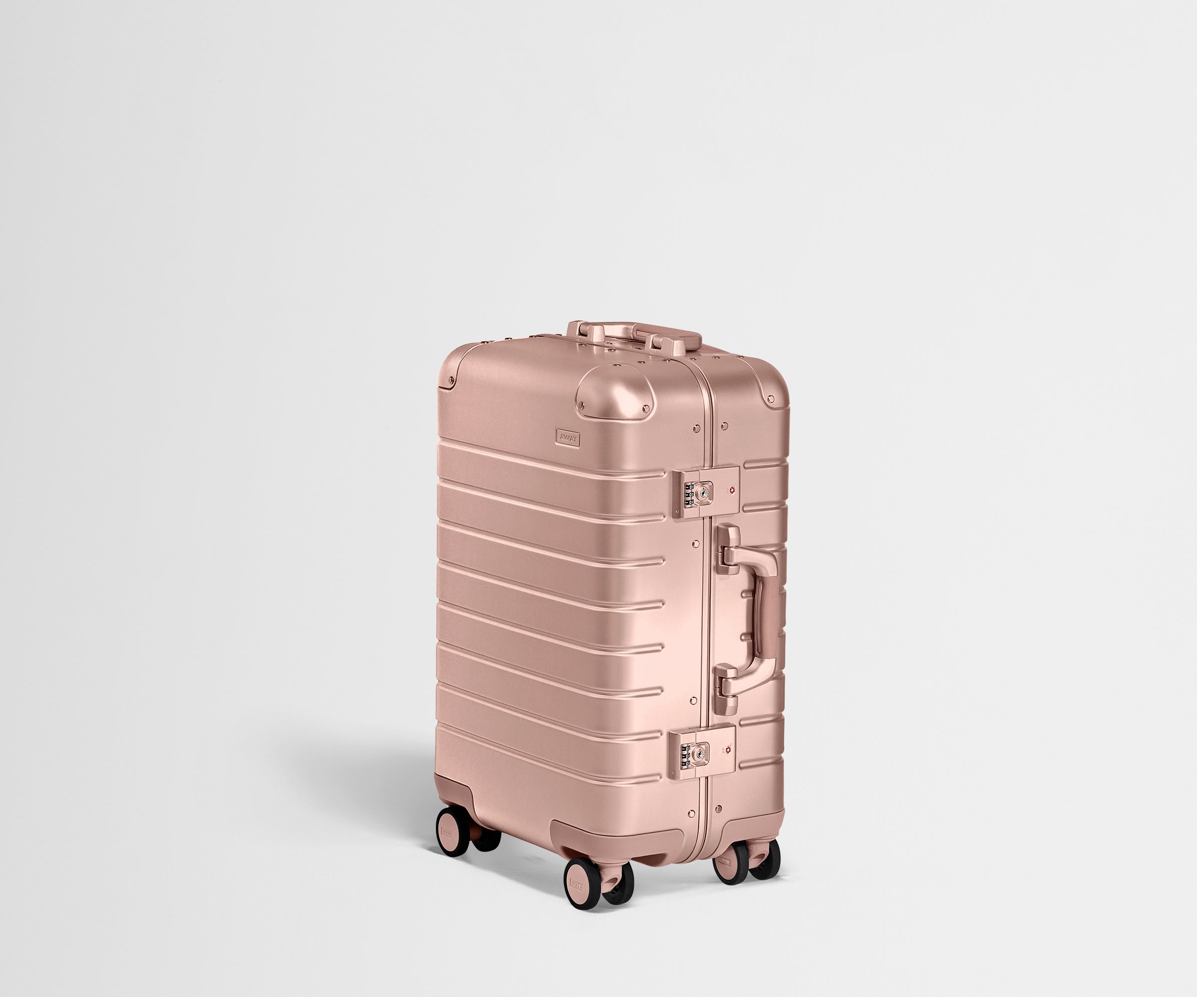 away-carry-on-aluminum-valise-cabine-rose-gold-rigide image 2