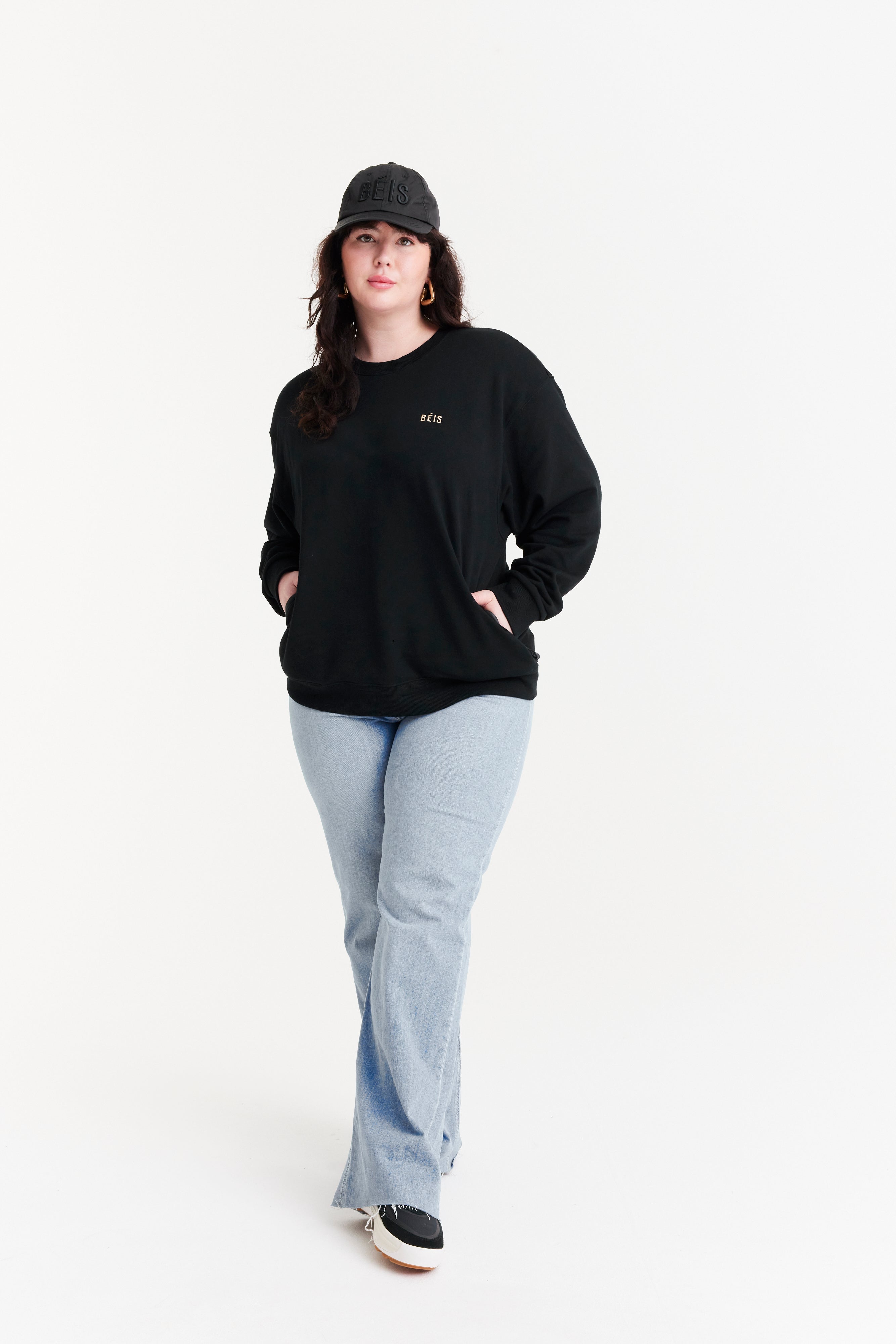 beis-the-sweatshirt-sweat-noir-taille-m-poches-zipp-es image 8