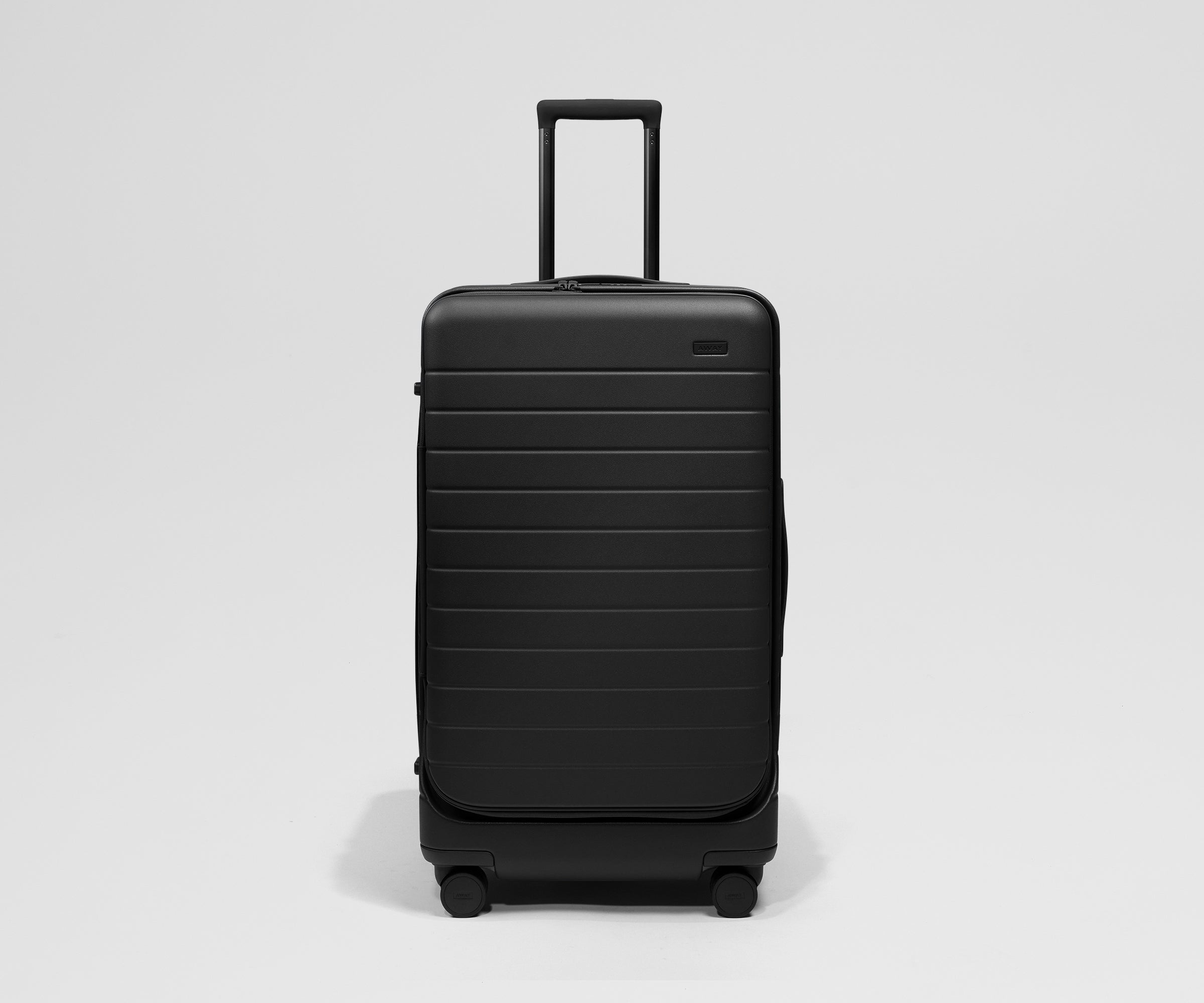 away-checked-topside-medium-trunk-valise-soute-jet-black image 2