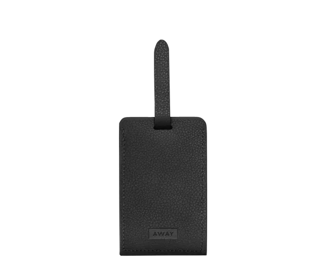away-luggage-tags-tiquette-bagage-aluminium-jet-black image 1
