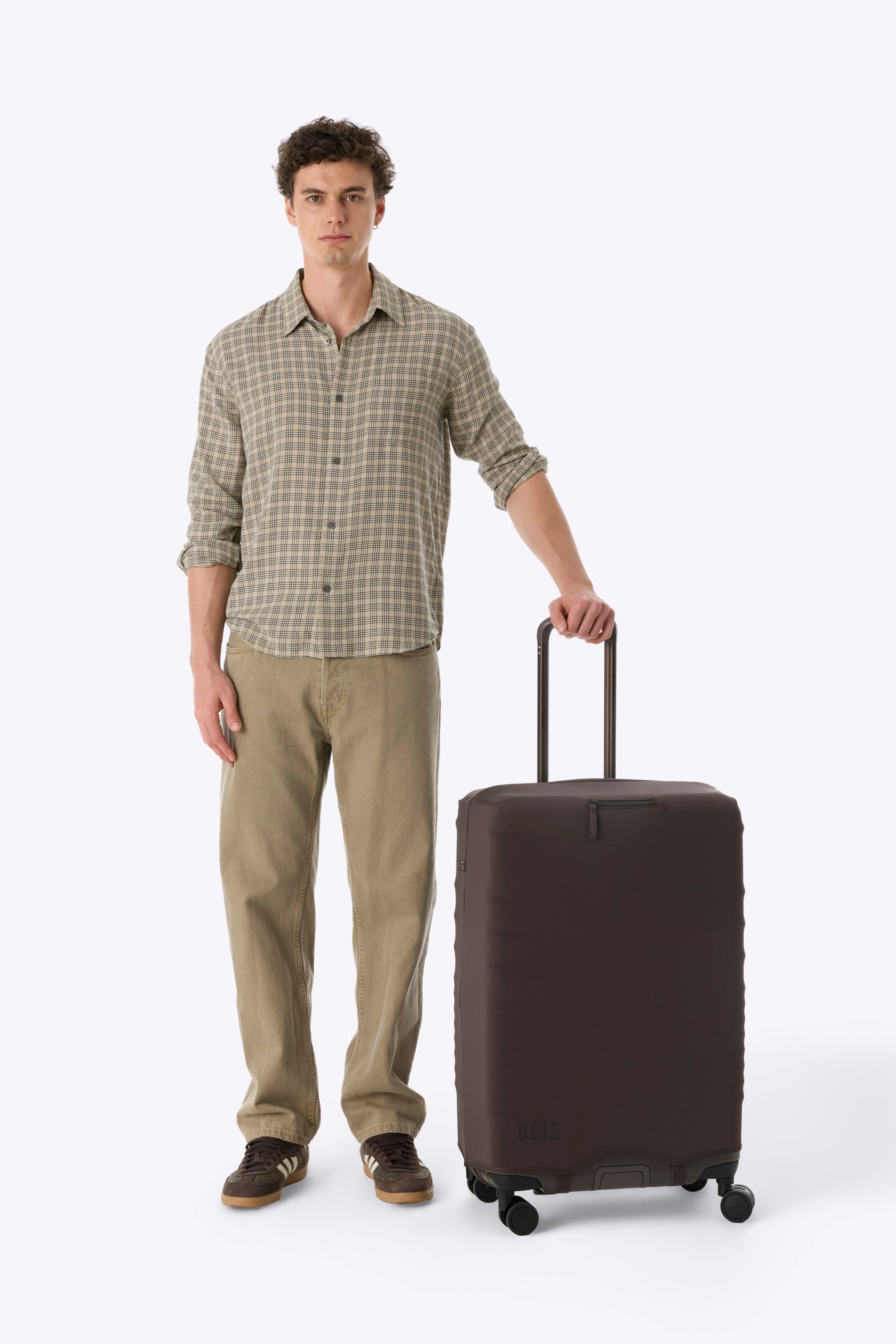 beis-accessories-housse-valise-hybrid-check-in-espresso image 4