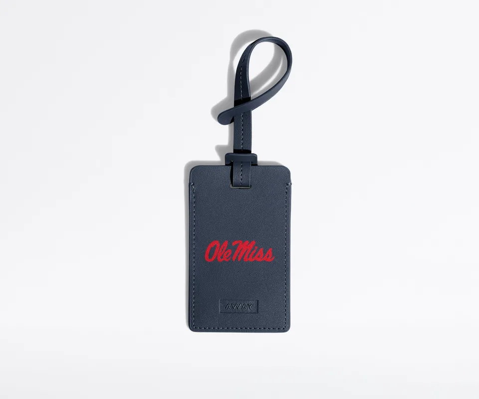 away-collegiate-tiquette-bagage-cuir-ole-miss image 1