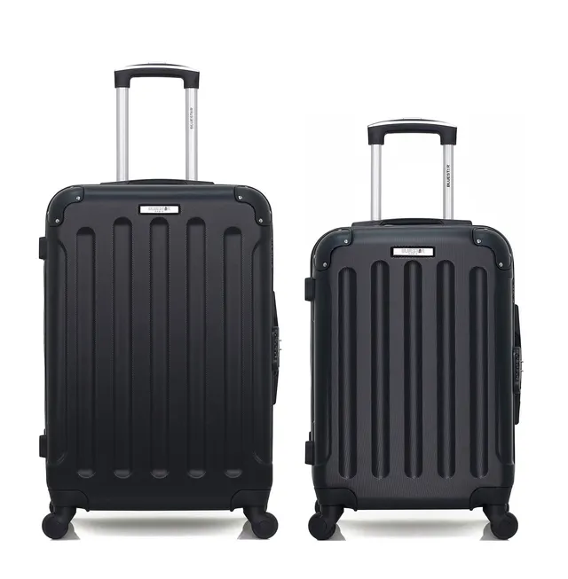 bluestar-madrid-lot-2-valises-week-end-cabine-noir-rigide image 1
