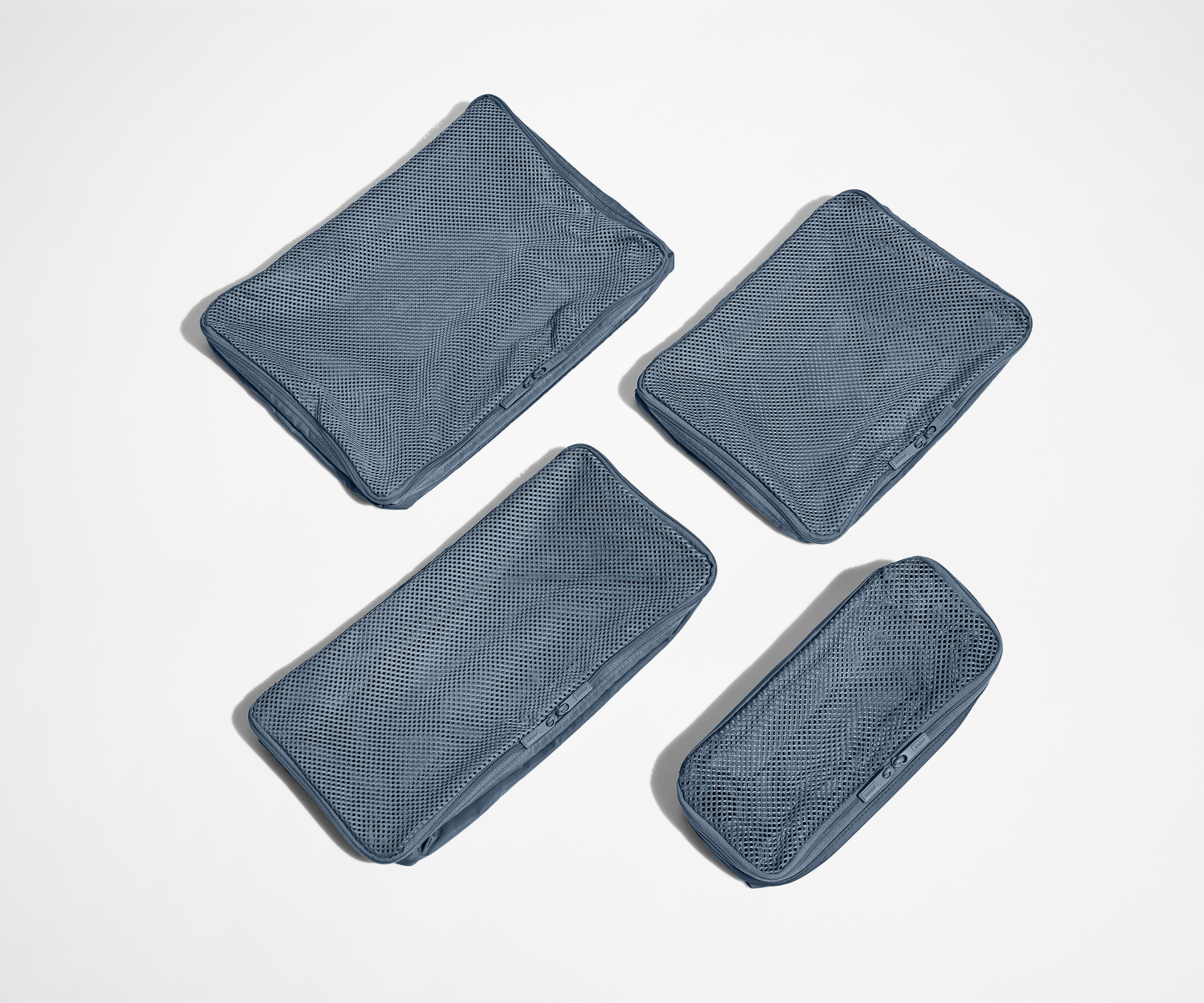 away-insider-packing-cubes-set-4-cubes-rangement-coast-blue-nylon image 2