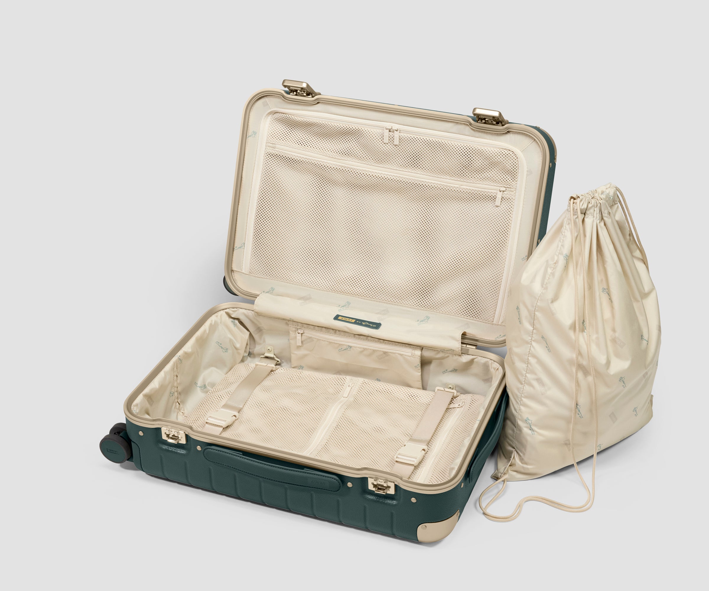 away-carry-on-aluminum-edge-bigger-valise-alu-verte image 4