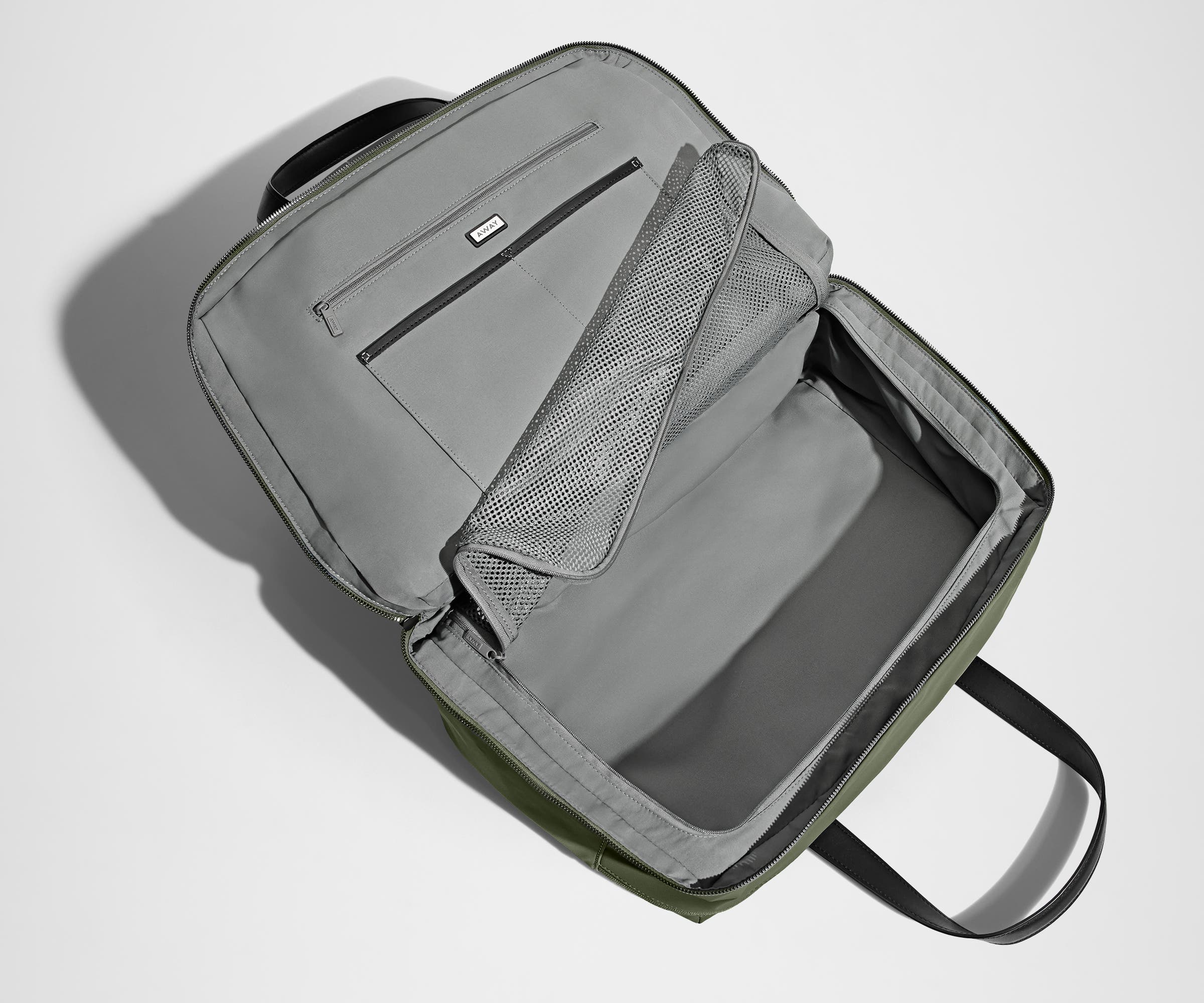away-overnight-bag-sac-de-voyage-olive-green-ordinateur image 5
