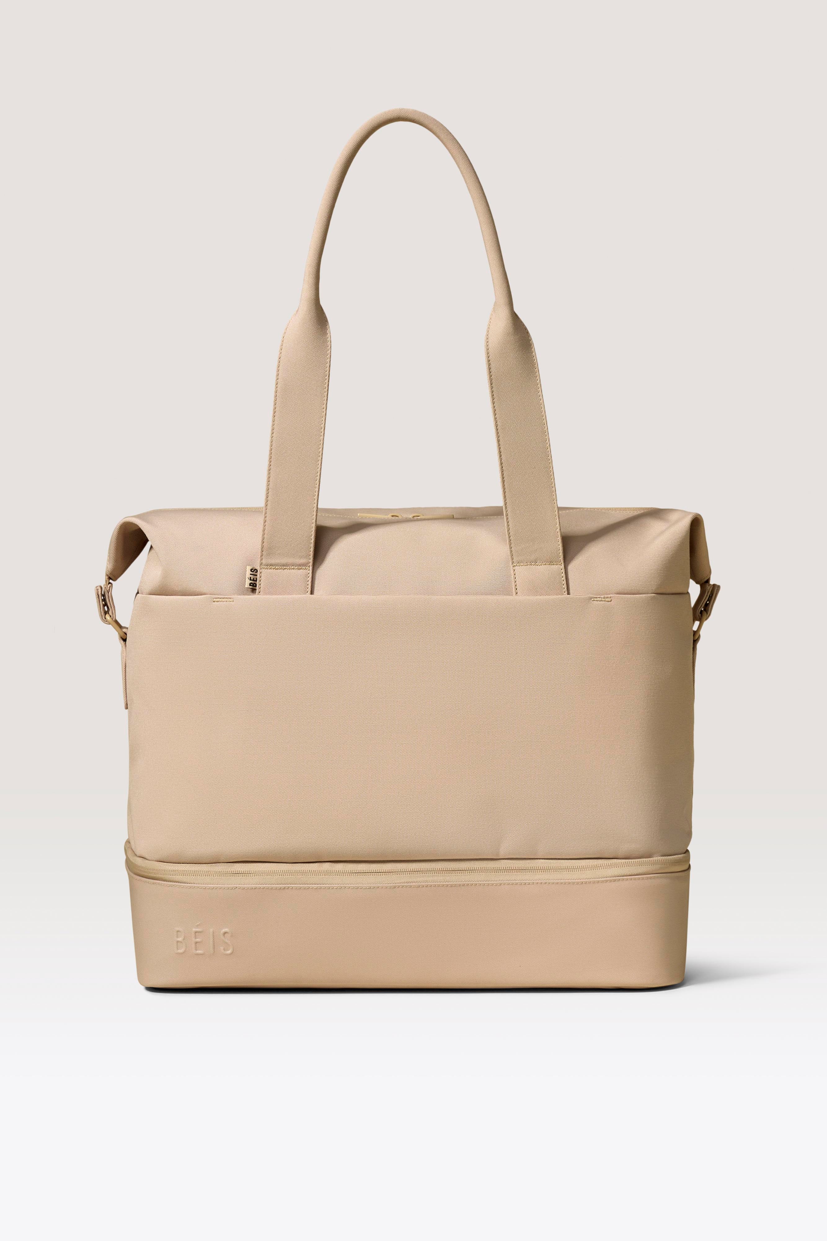 beis-travel-set-overpacker-valise-soute-beige-weekender image 4