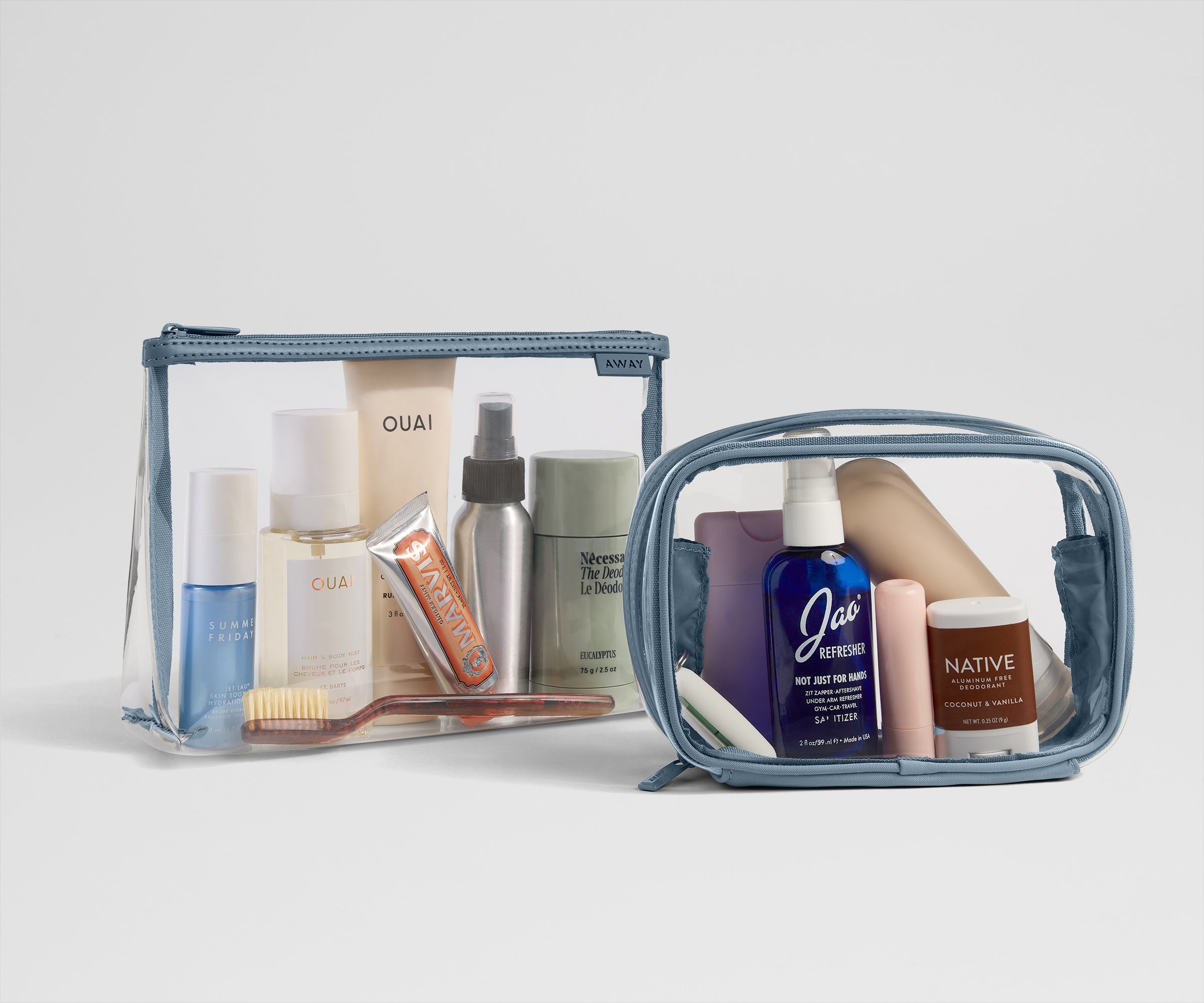 away-clear-pouch-set-pochette-transparente-bleu-lot-2 image 3