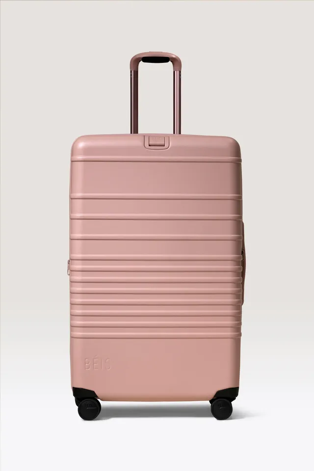 beis-check-in-large-roller-valise-soute-rose-atlas-rigide image 1