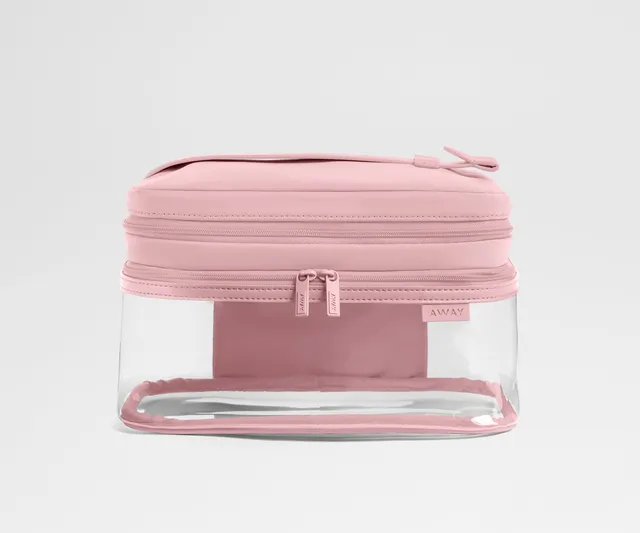 away-clear-cosmetic-case-trousse-maquillage-blush-pink image 1