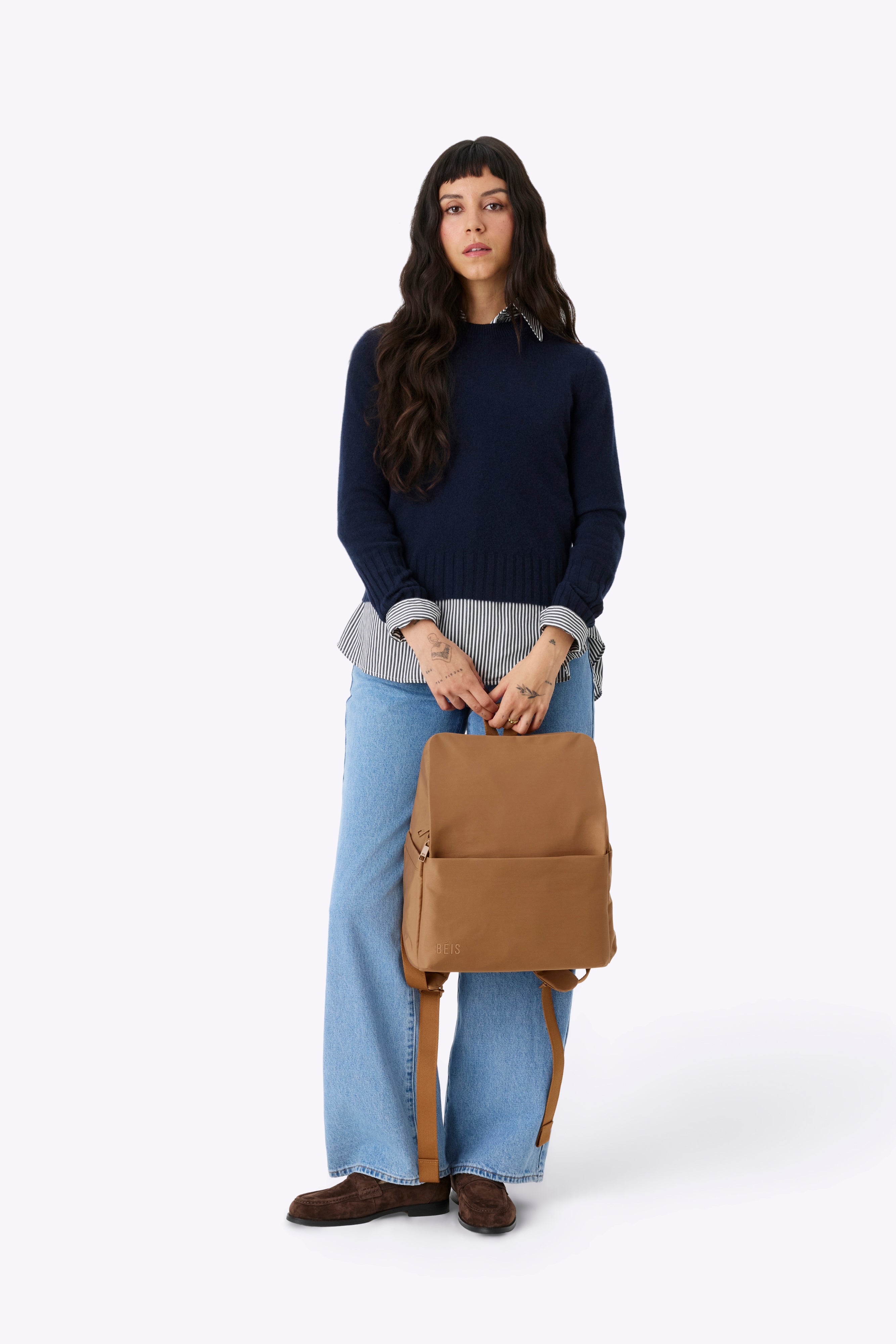 beis-everyday-sac-dos-langer-camel-nylon image 4