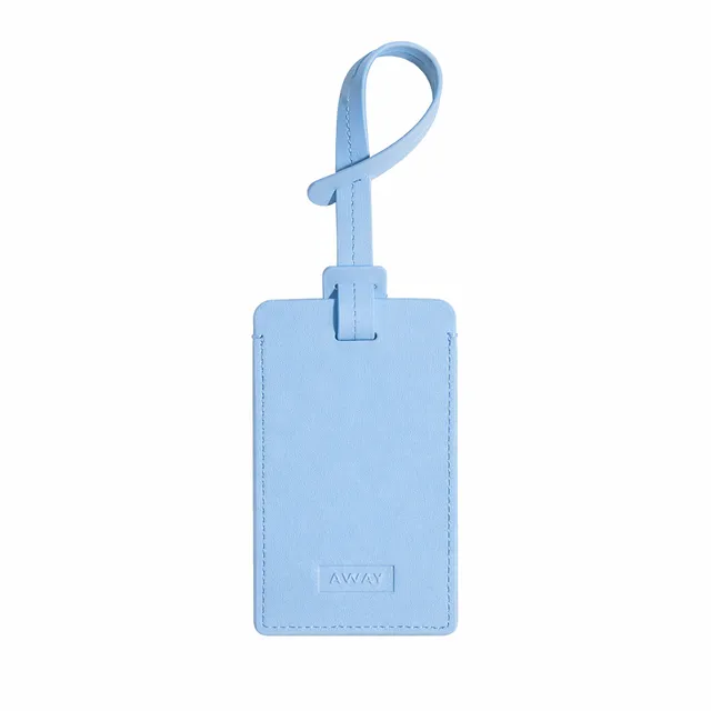 away-luggage-tag-tiquette-bagage-opal-blue-bleue image 1