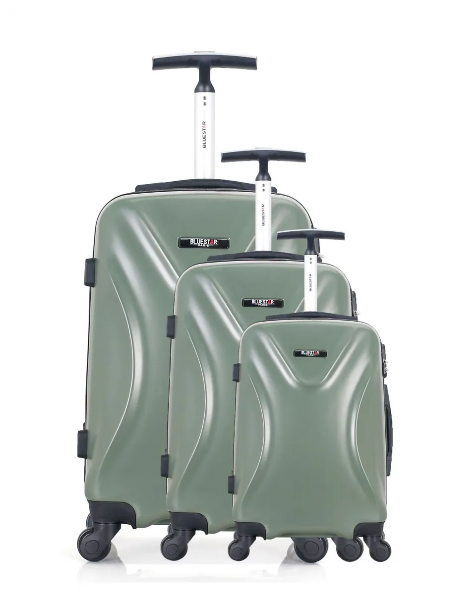 bluestar-dallas-set-3-valises-rigides-noir-bagage-cabine-soute-abs image 1