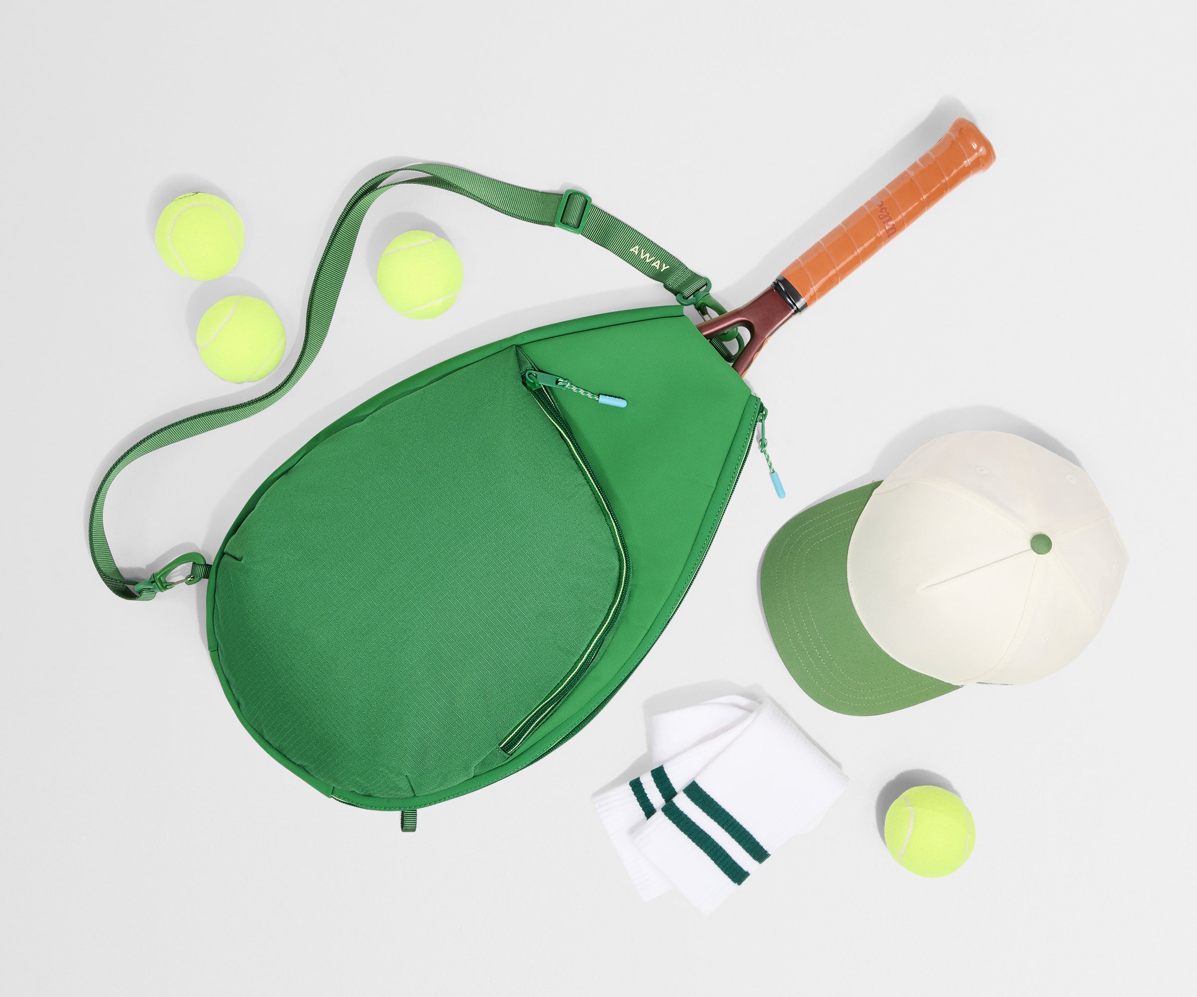 away-duffle-bags-racket-bag-clubhouse-green-sac-tennis-imperm-able image 8