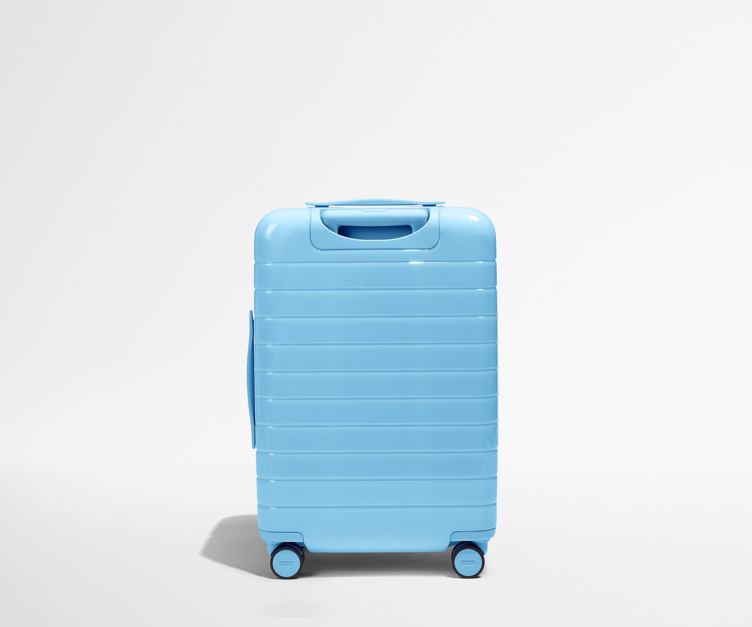 away-bigger-carry-on-valise-cabine-bleu-opale-vitr-rigide image 5