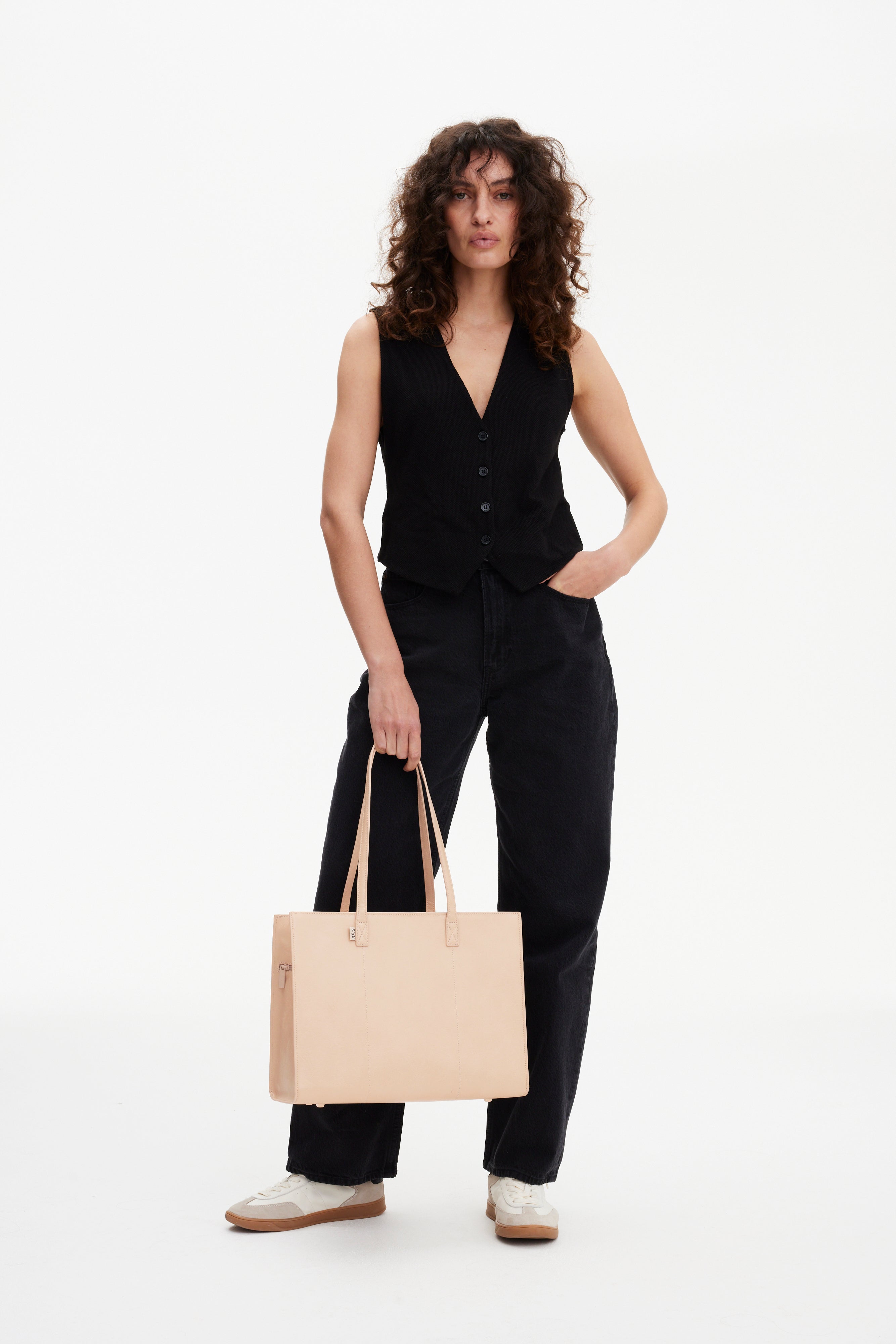 beis-work-tote-sac-cabas-beige-ordinateur-portable image 6