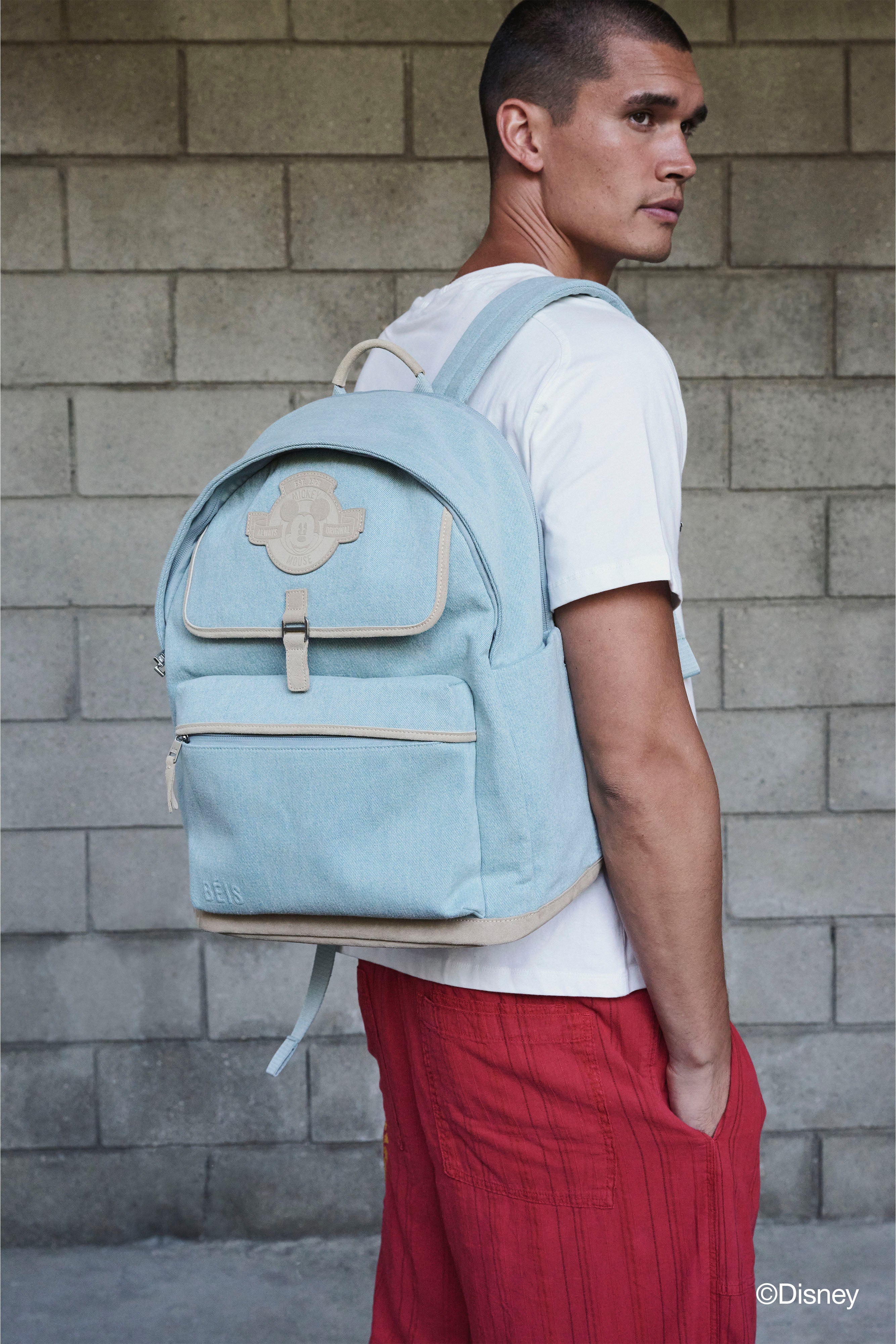 beis-backpack-sac-dos-disney-blue-jeans-ordinateur image 3