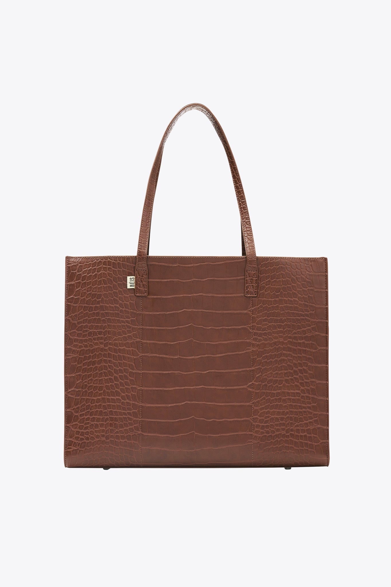 beis-large-work-tote-cabas-de-travail-noir-personnalisable image 2