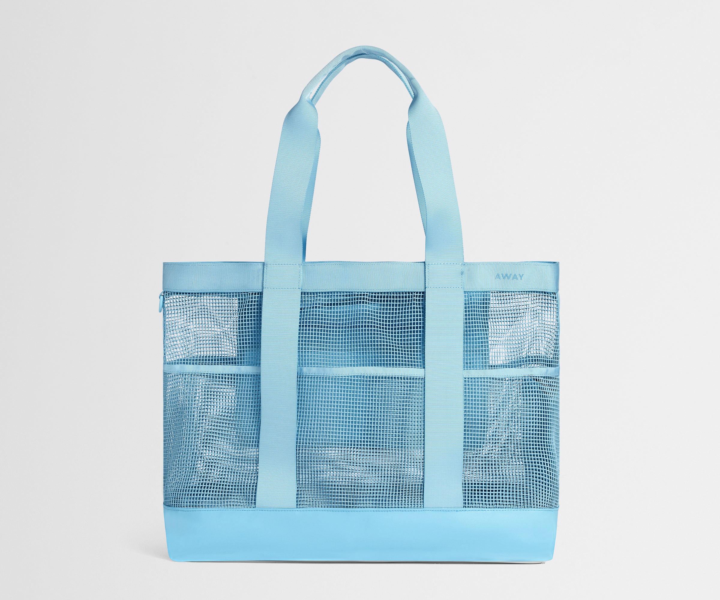 away-beach-tote-sac-de-plage-seaside-blue-filet image 1