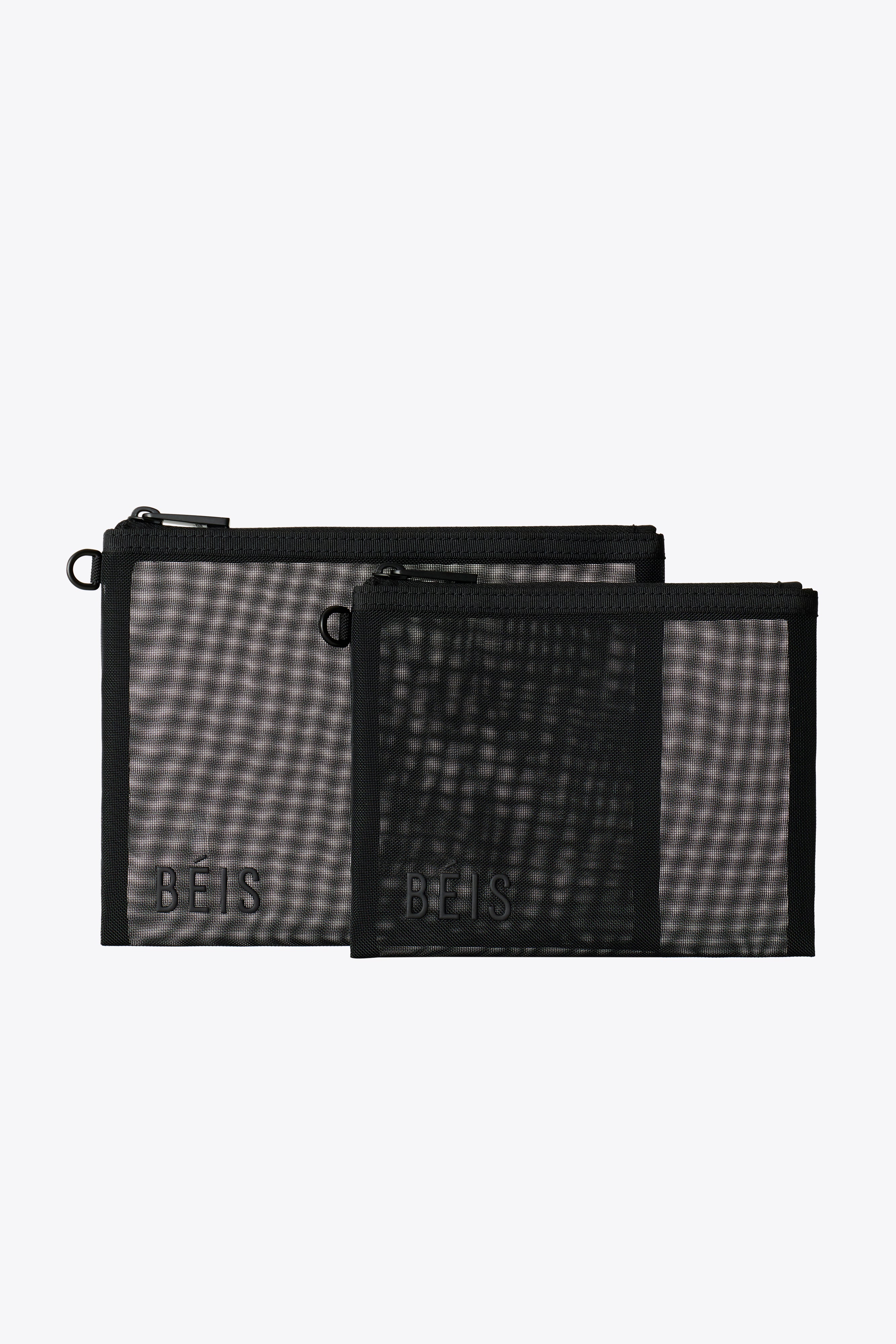 beis-mesh-pouch-duo-trousse-noire-lot-2-filet-zip image 1