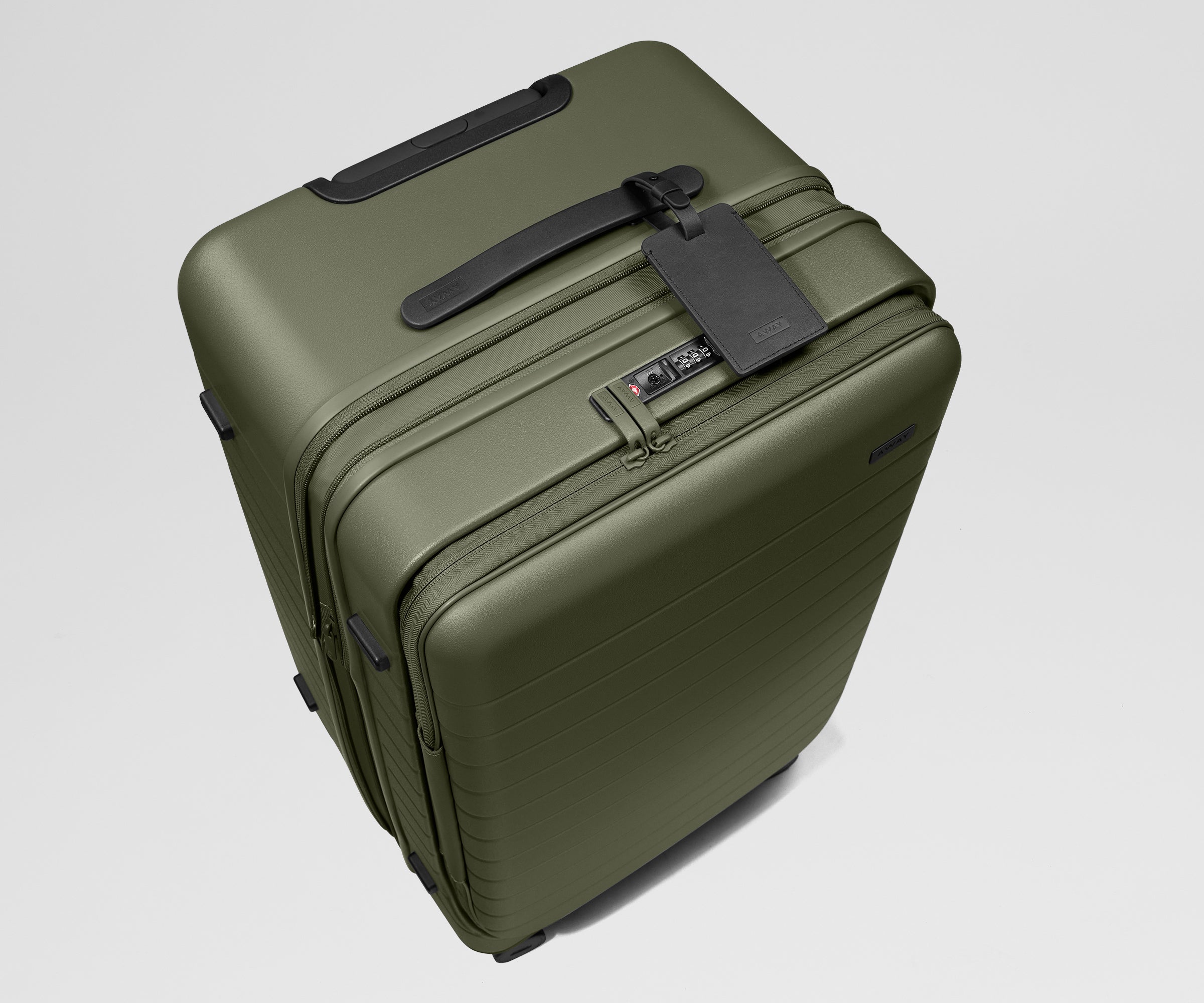 away-topside-medium-trunk-valise-soute-verte-olive image 8