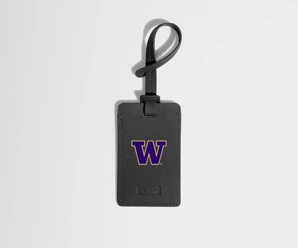 away-collegiate-tiquette-bagage-cuir-universit-us image 1