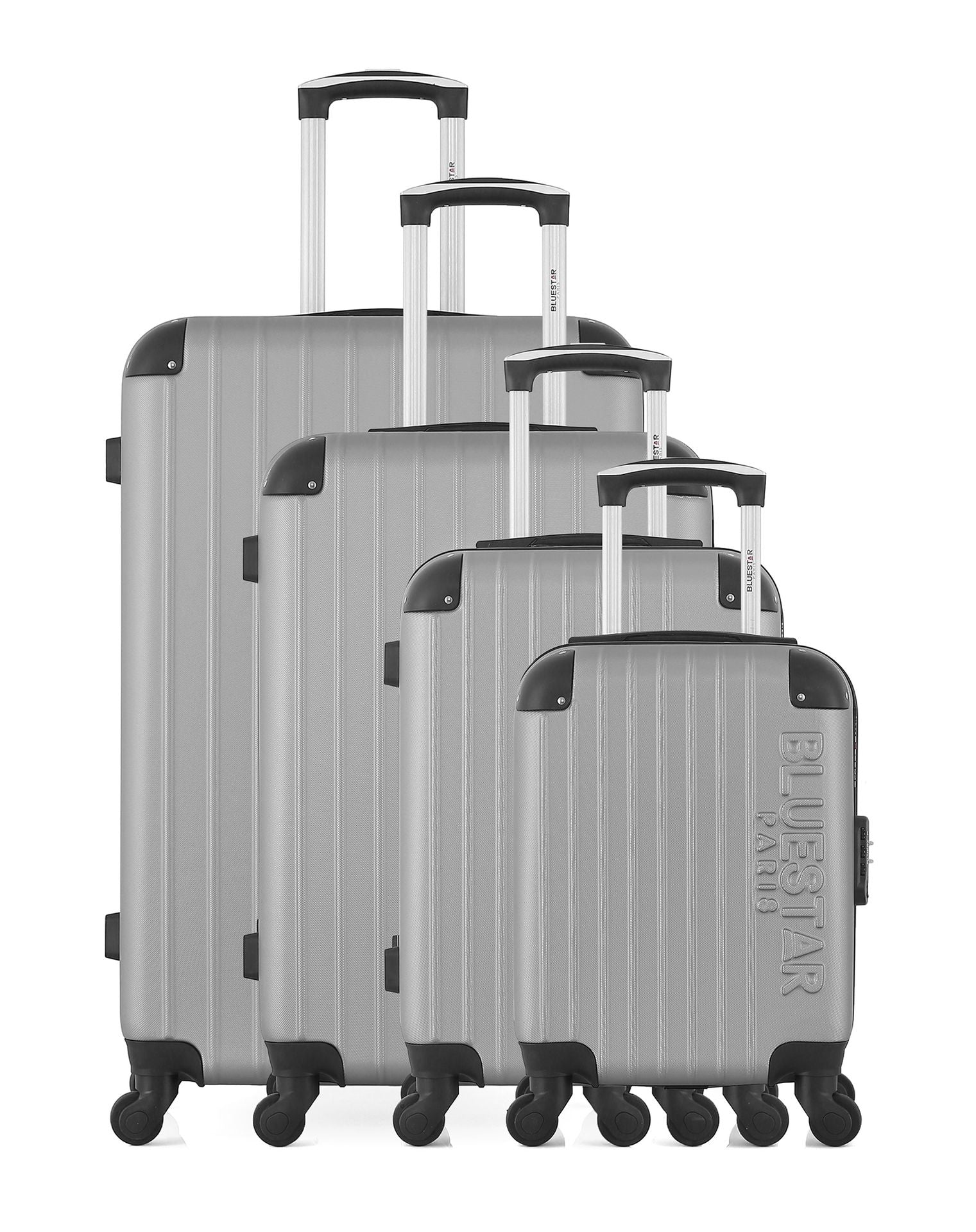bluestar-bucarest-m-set-4-valises-rigides-gris-abs-95l image 1