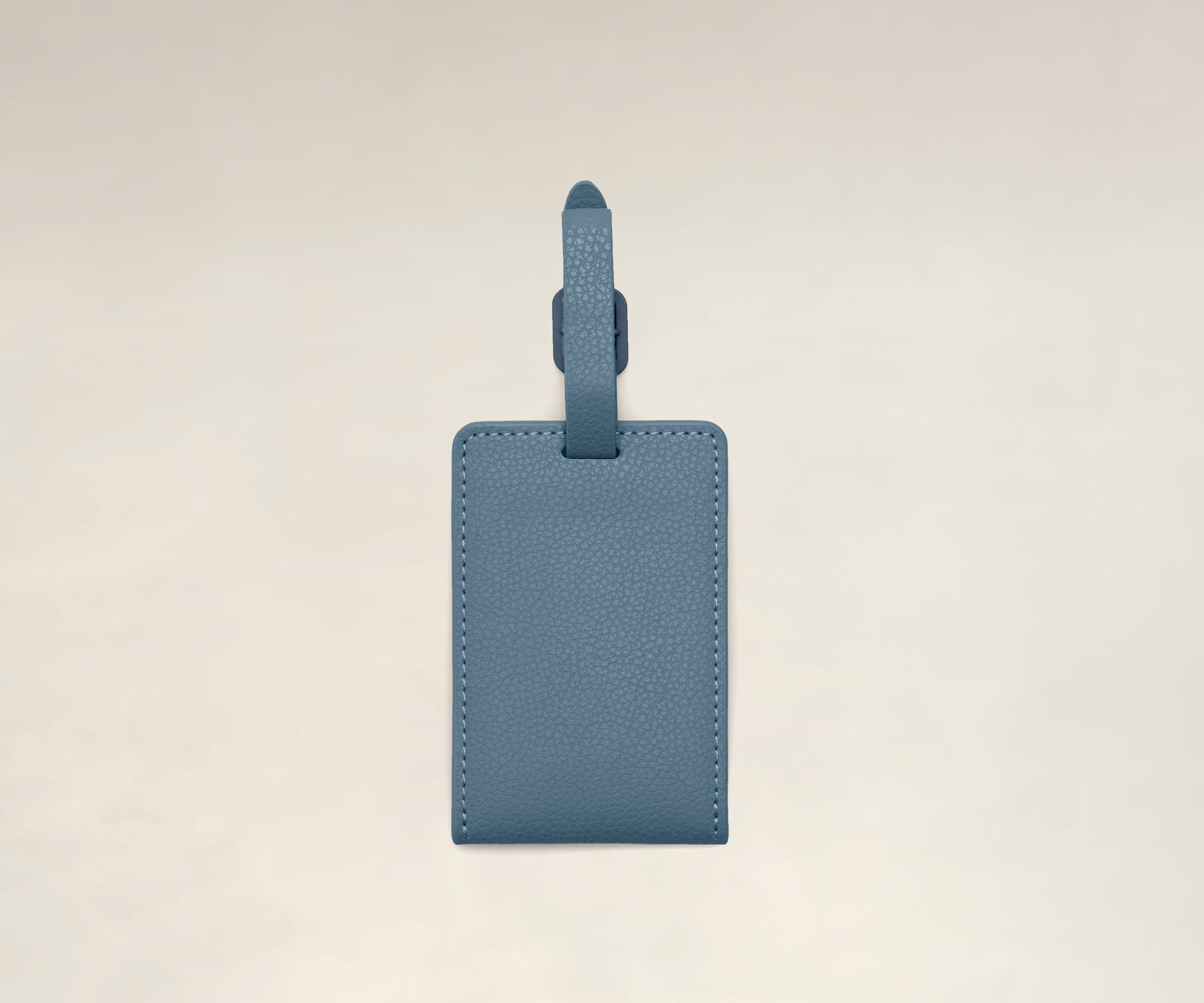 away-luggage-tag-tiquette-bagage-coast-blue-cuir-personnalisable image 4