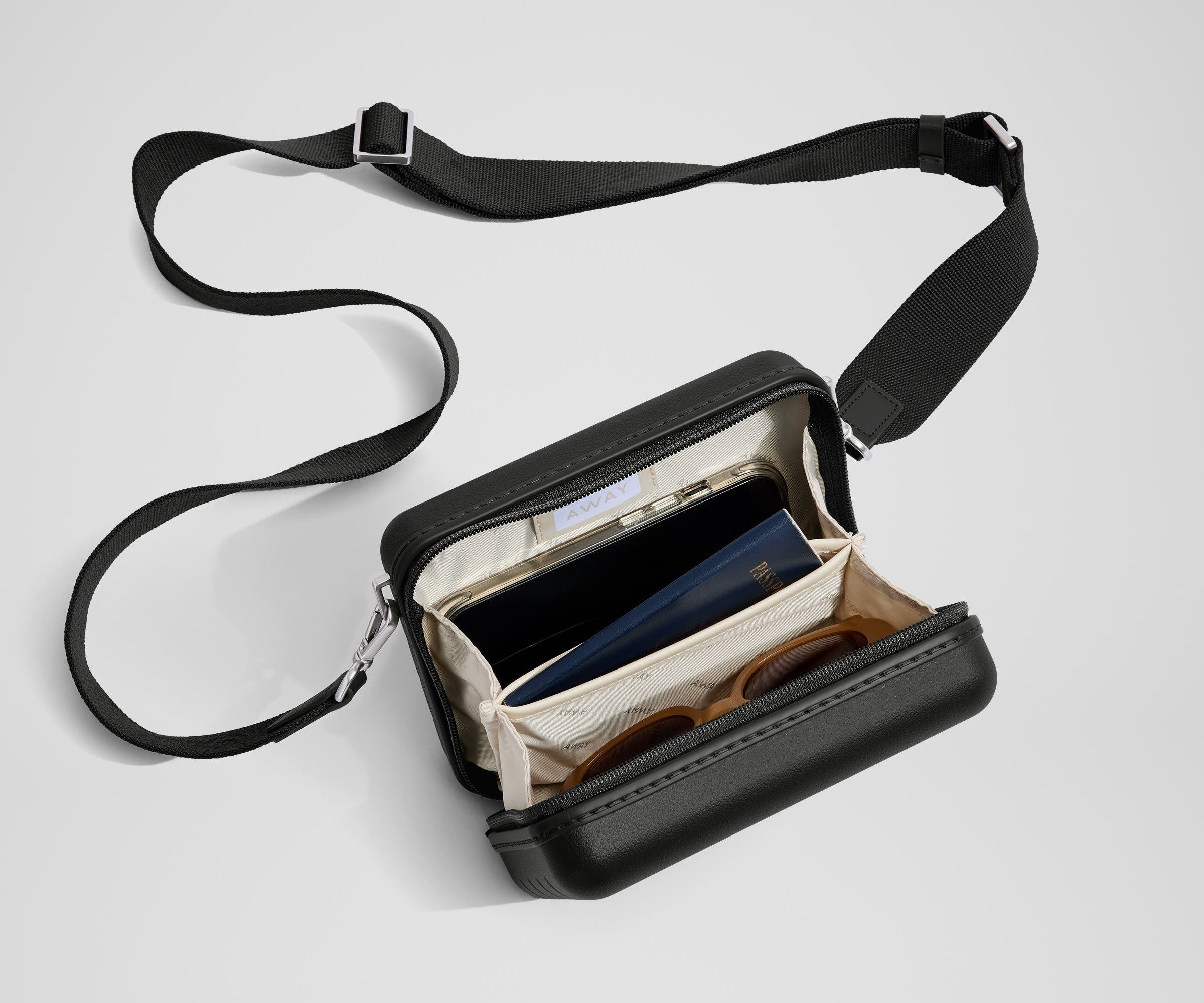 away-mini-crossbody-sac-bandouli-re-noir-coque-rigide image 4