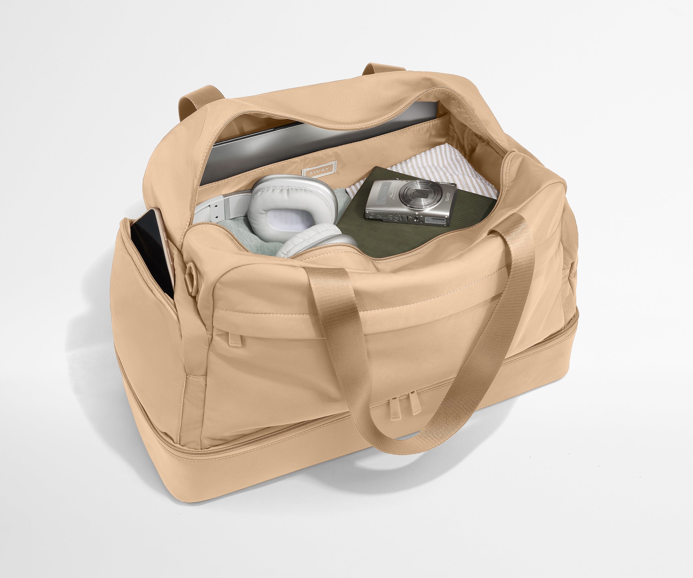 away-featherlight-weekender-sac-voyage-camel-44l image 4